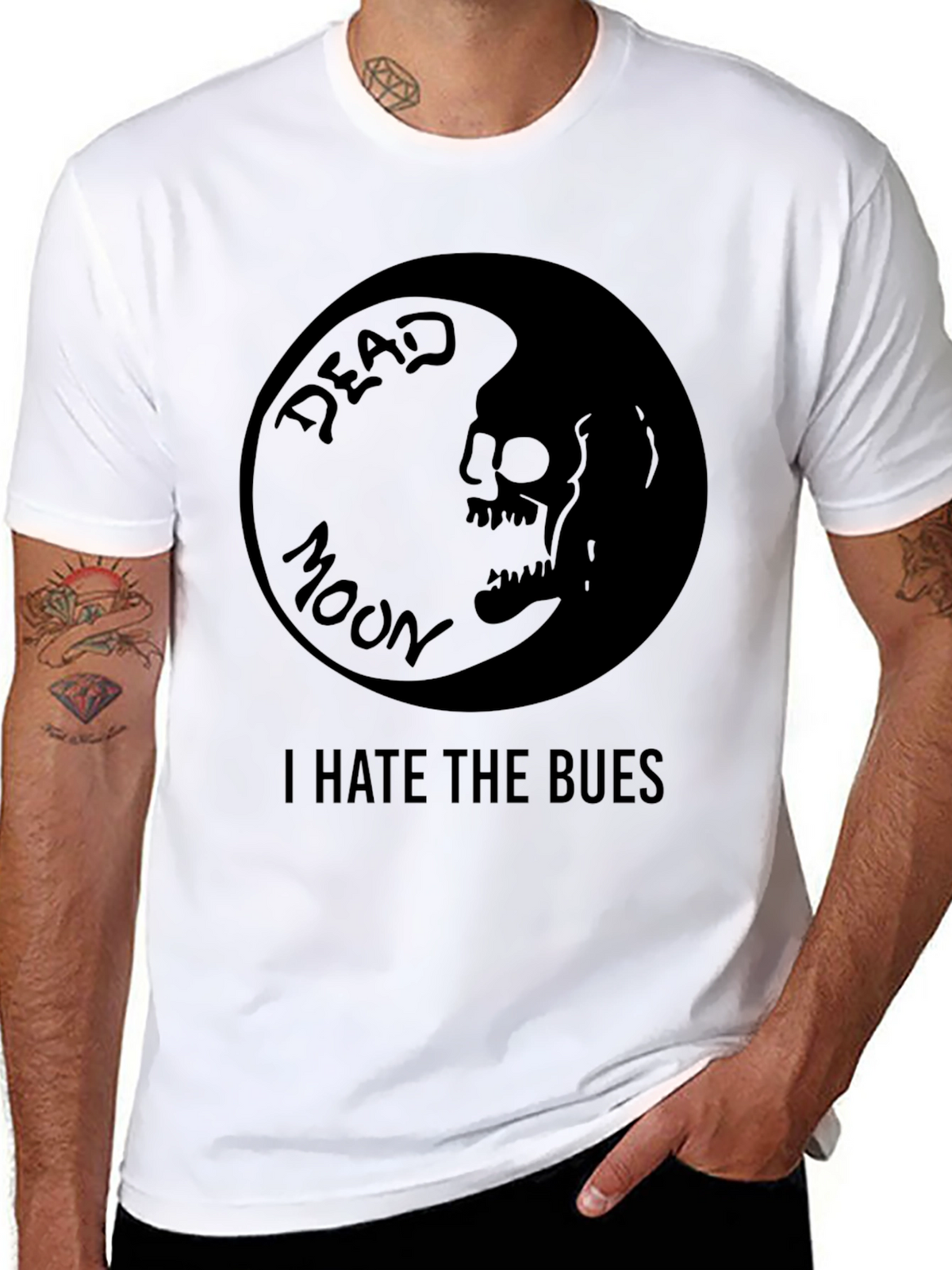 Dead Moon I Hate The Blues Black T-Shirt