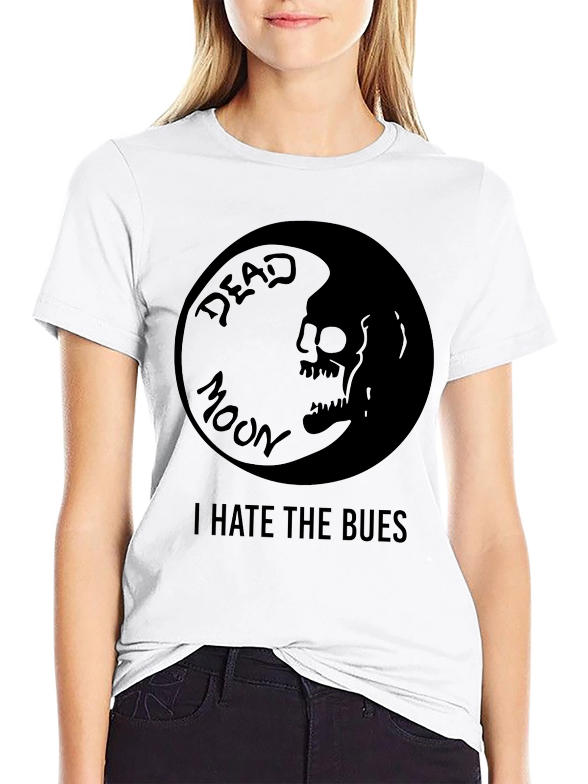 Dead Moon I Hate The Blues Black T-Shirt