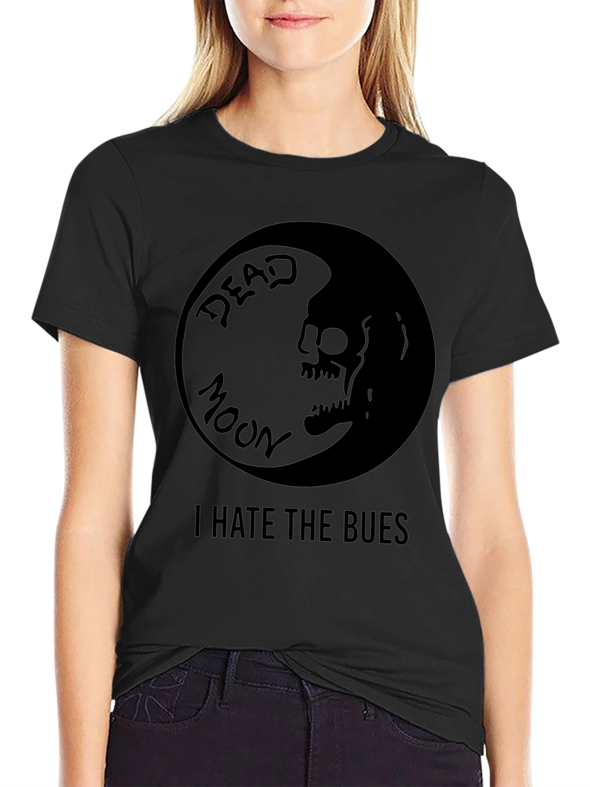 Dead Moon I Hate The Blues Black T-Shirt