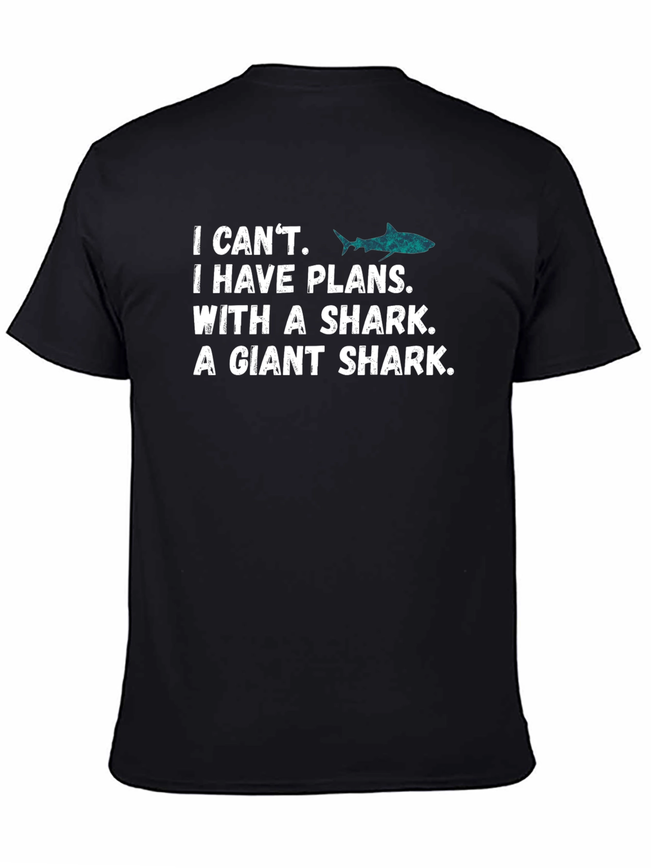 Shark Plans Graphic Tee - Mens Black T-Shirt
