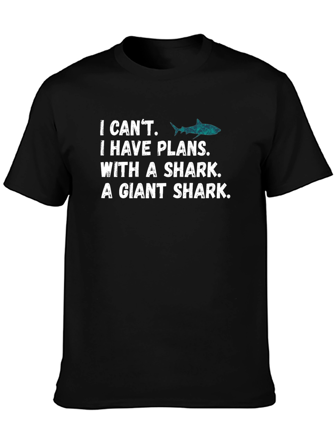 Shark Plans Graphic Tee - Mens Black T-Shirt