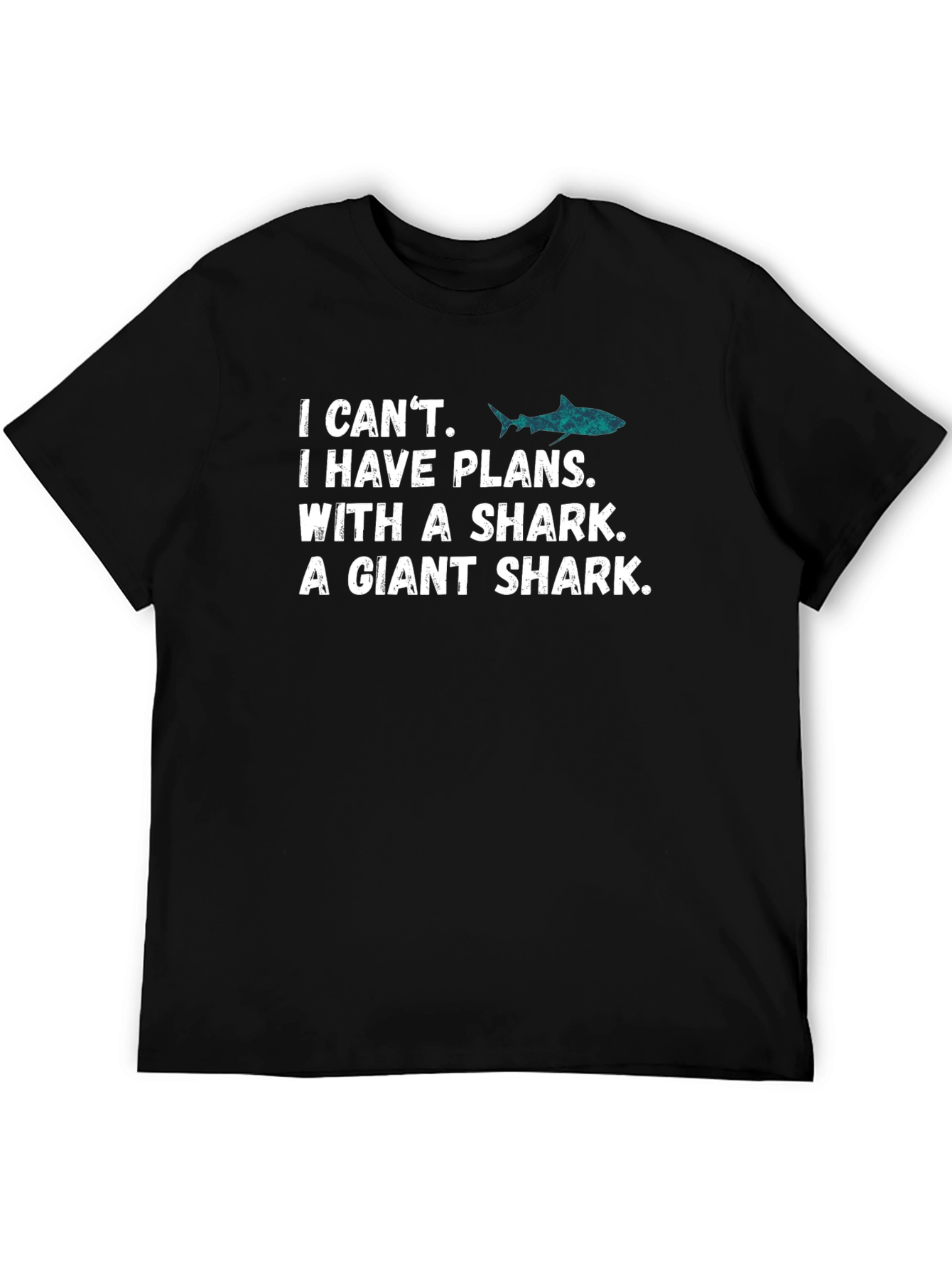 Shark Plans Graphic Tee - Mens Black T-Shirt