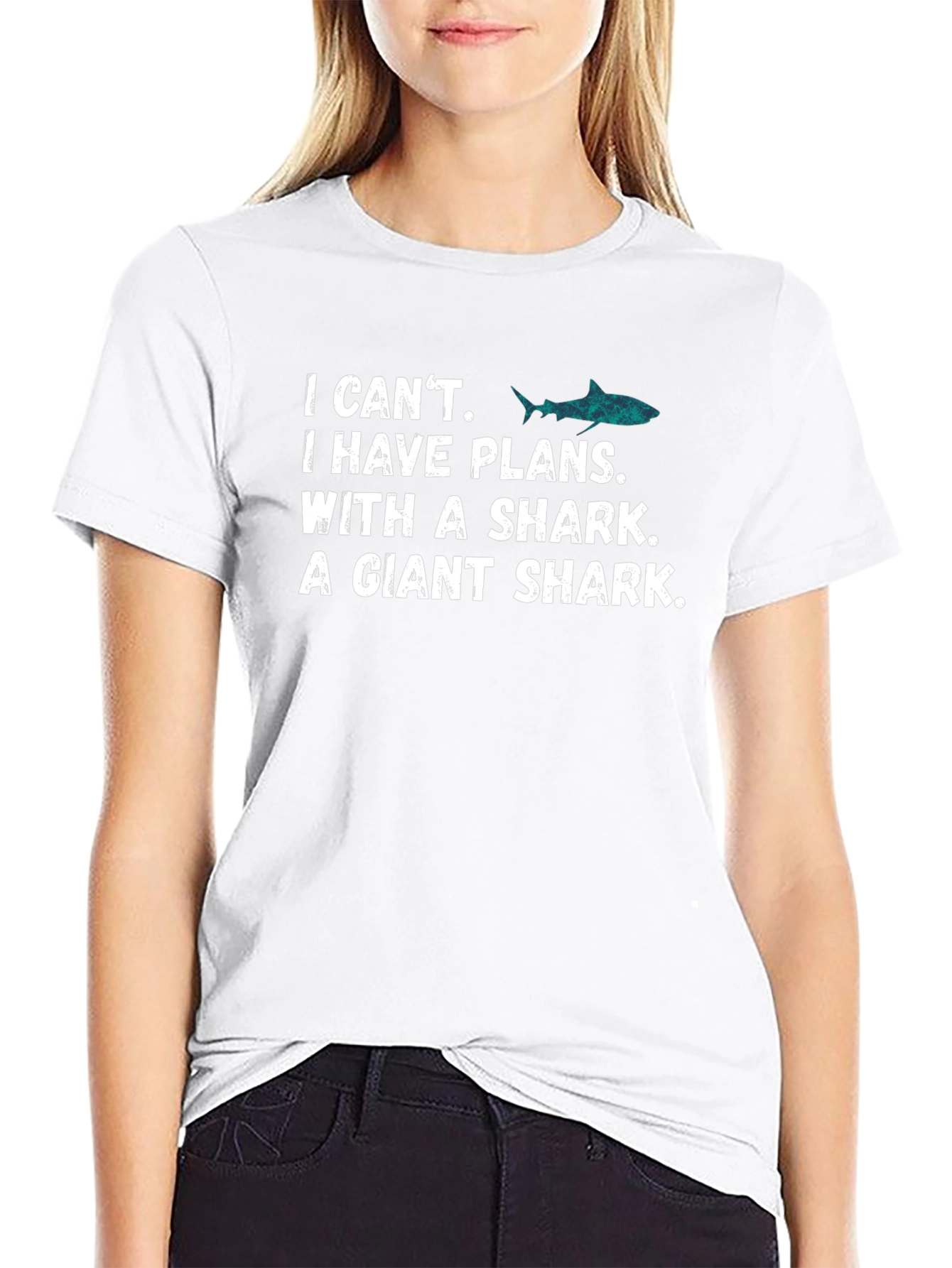 Shark Plans Graphic Tee - Mens Black T-Shirt