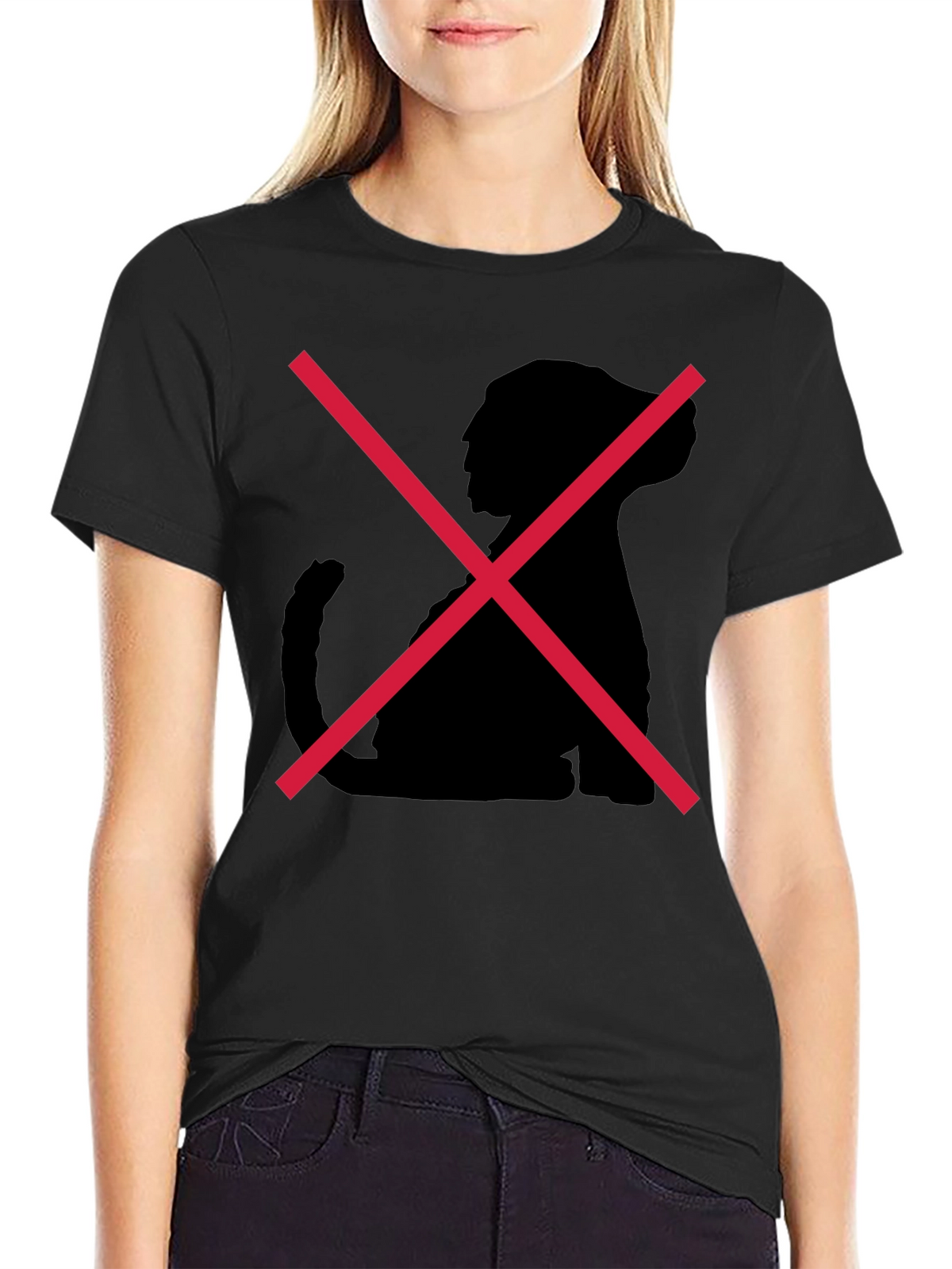 Black No Trump Silhouette T-Shirt