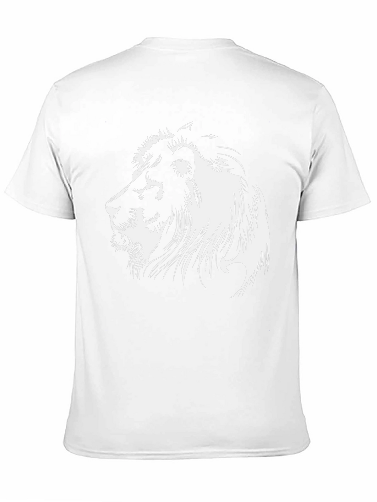 Lion Graphic Tee - Bold Black Cotton T-Shirt