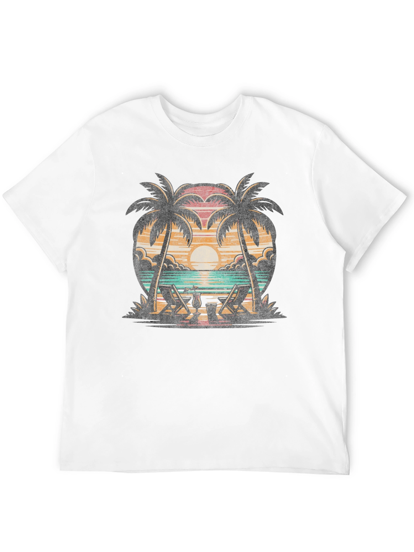 Tropical Beach Palm Tee