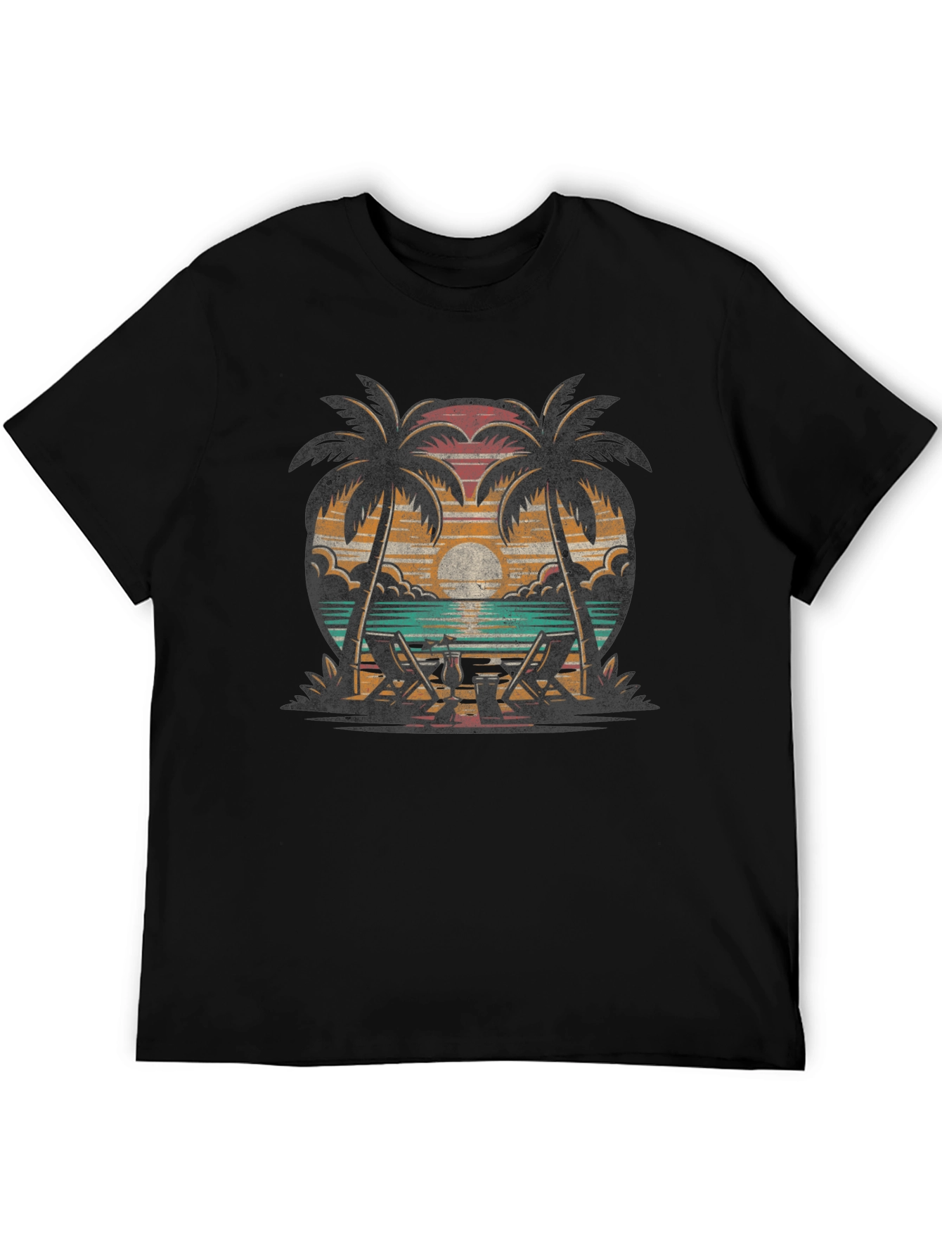 Tropical Beach Palm Tee