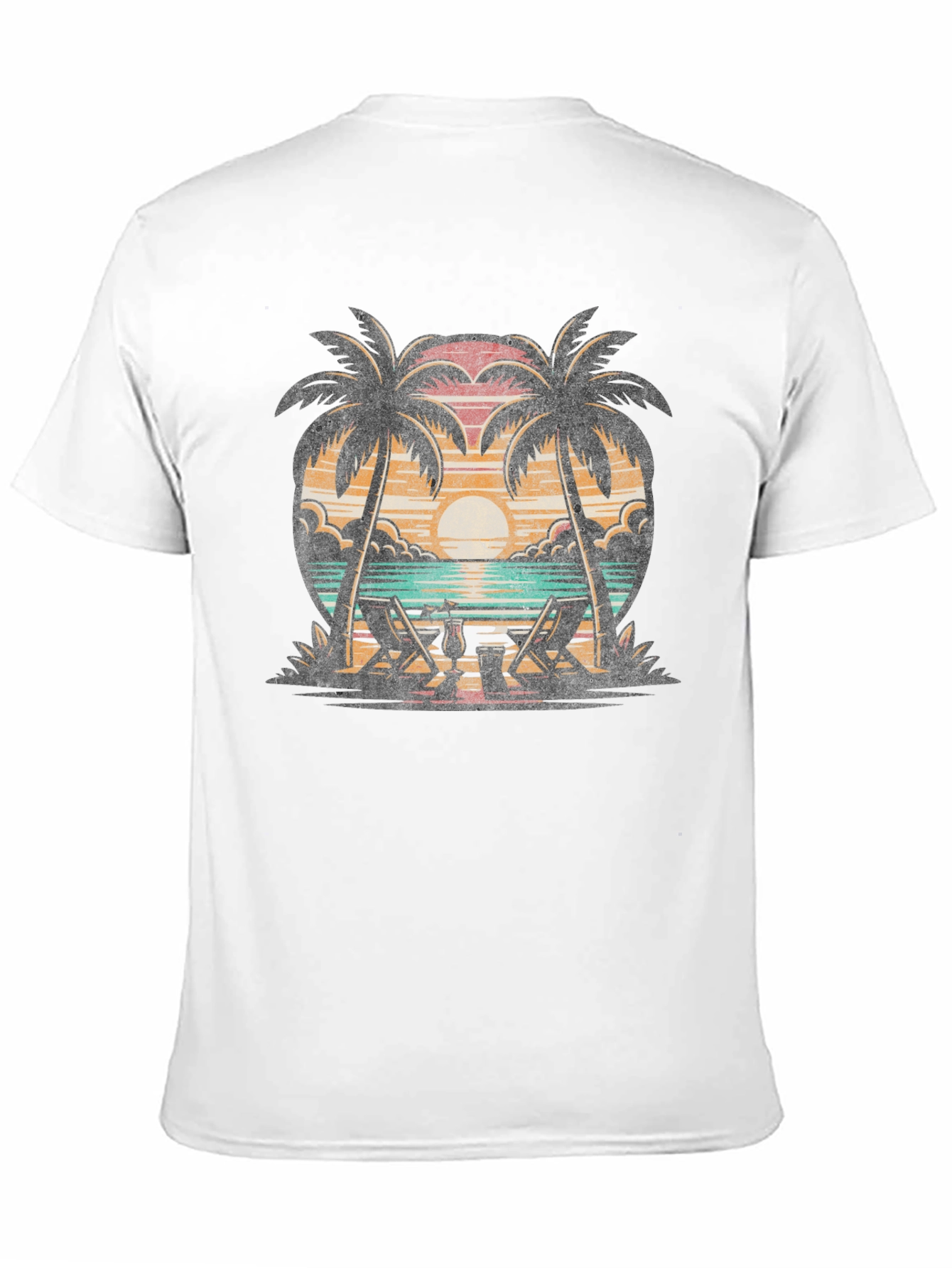 Tropical Beach Palm Tee