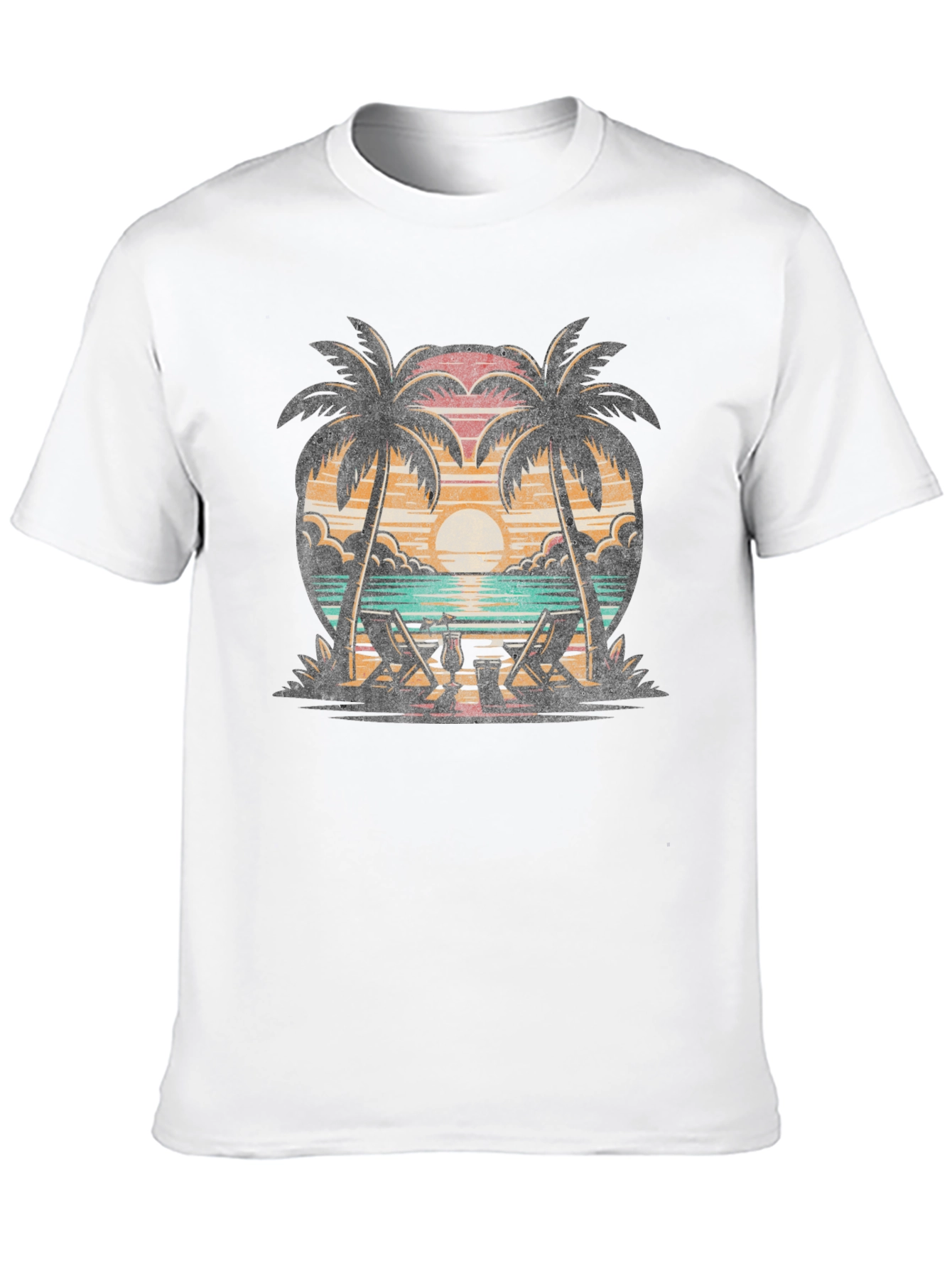 Tropical Beach Palm Tee