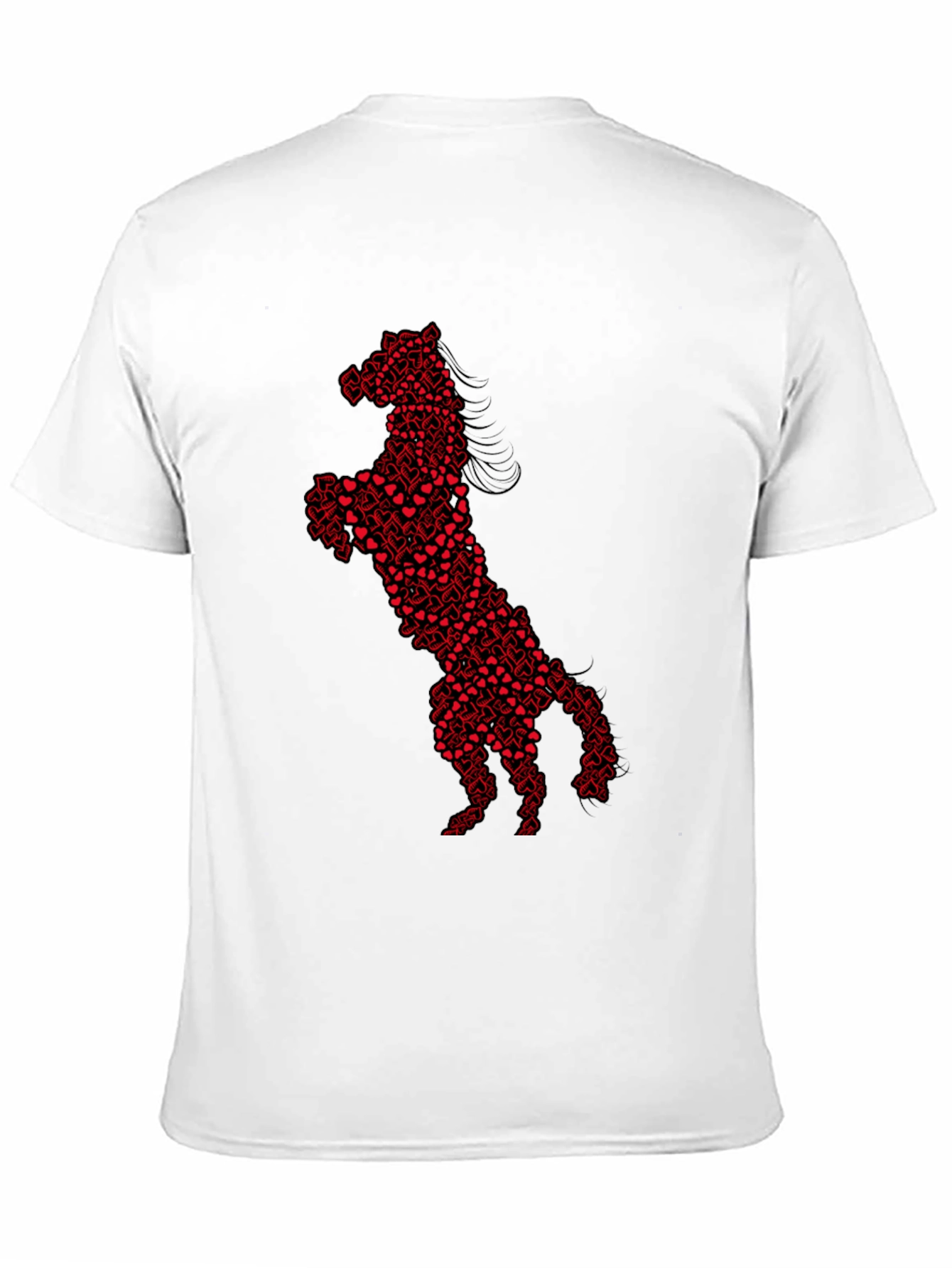 Heart Horse Graphic Tee - Black
