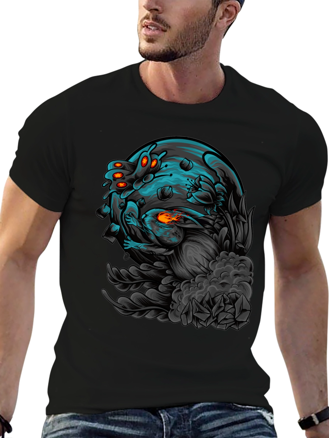 Sci-Fi Lunar Rabbit T-Shirt