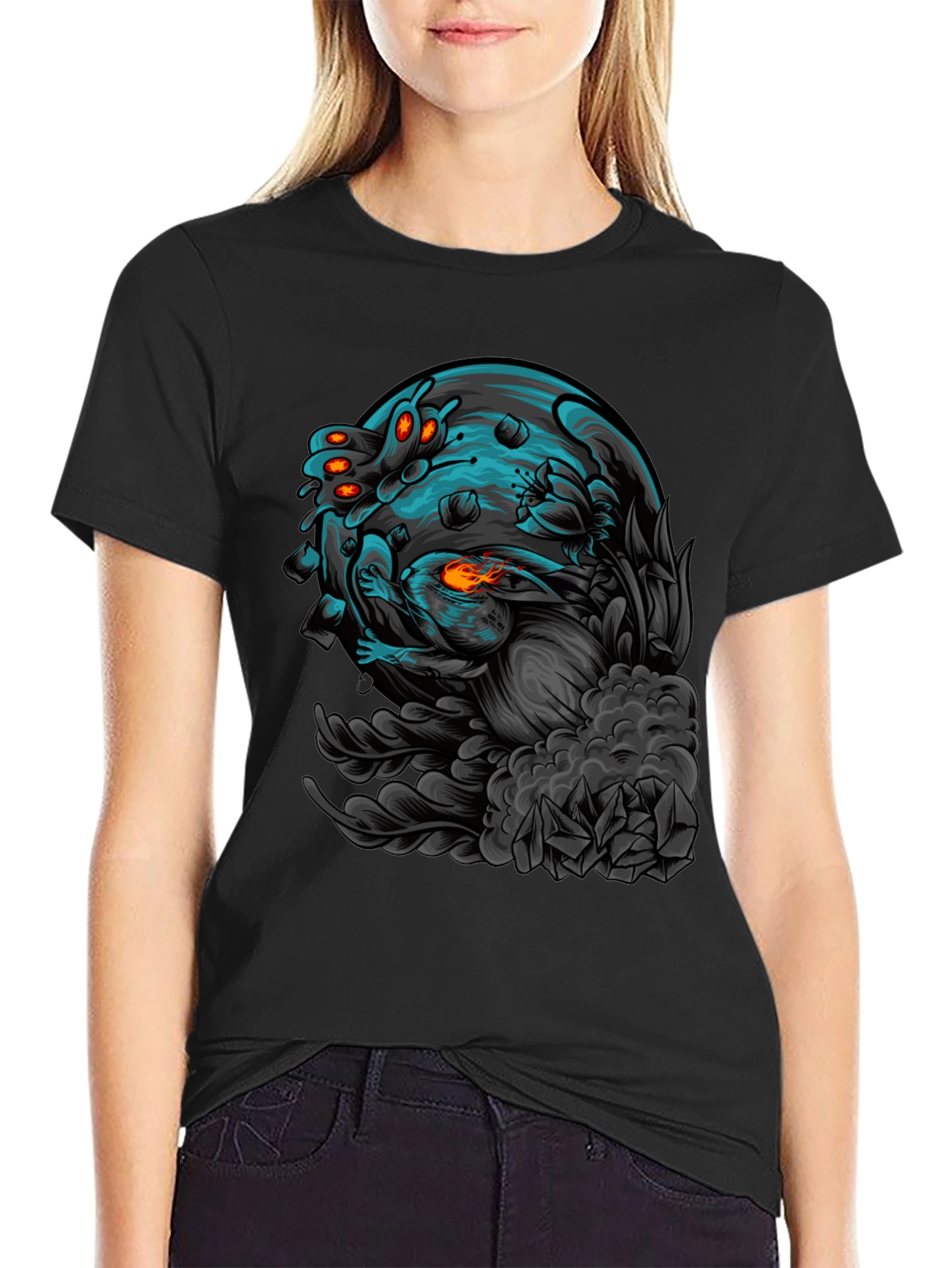 Sci-Fi Lunar Rabbit T-Shirt