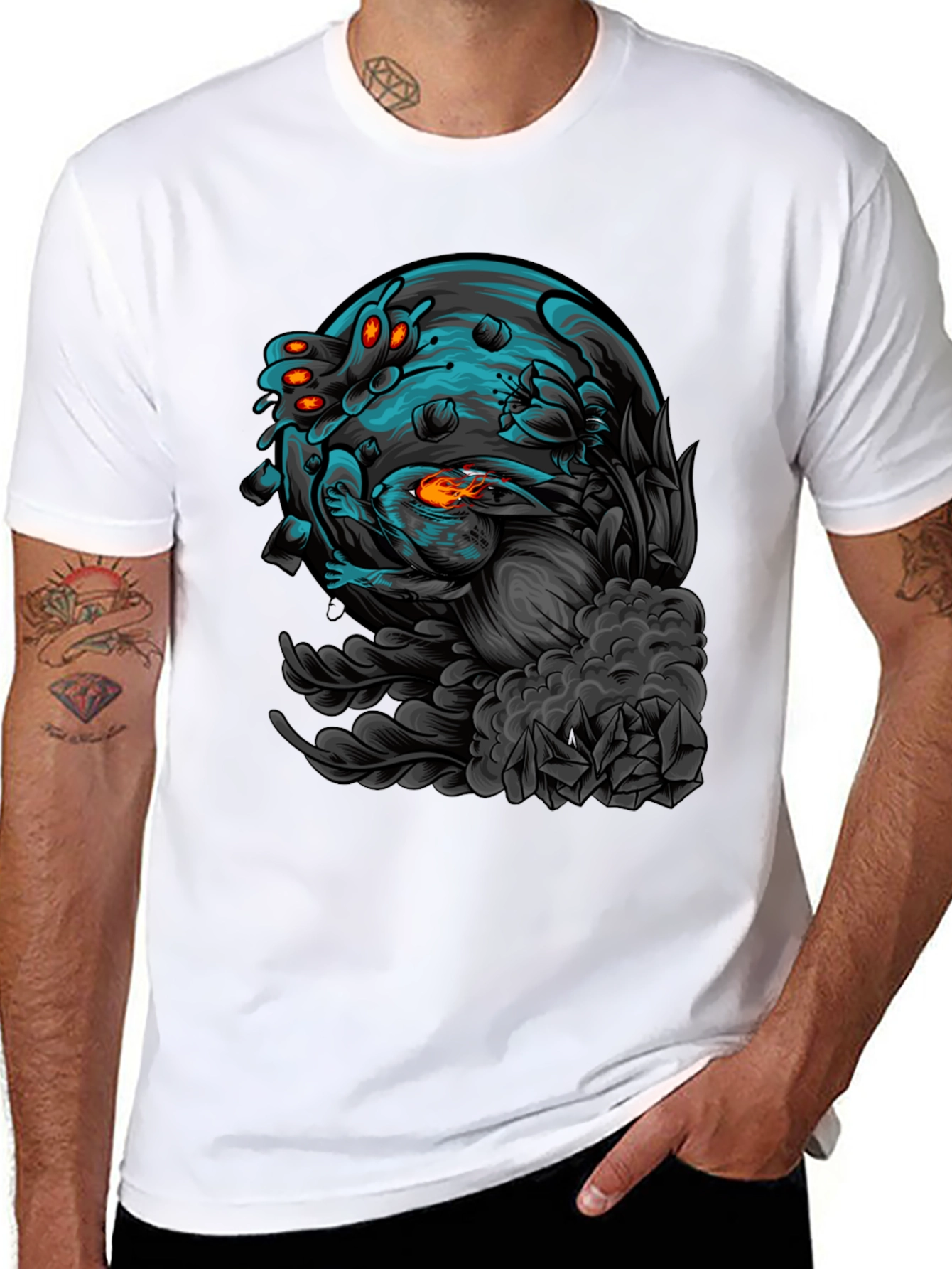 Sci-Fi Lunar Rabbit T-Shirt