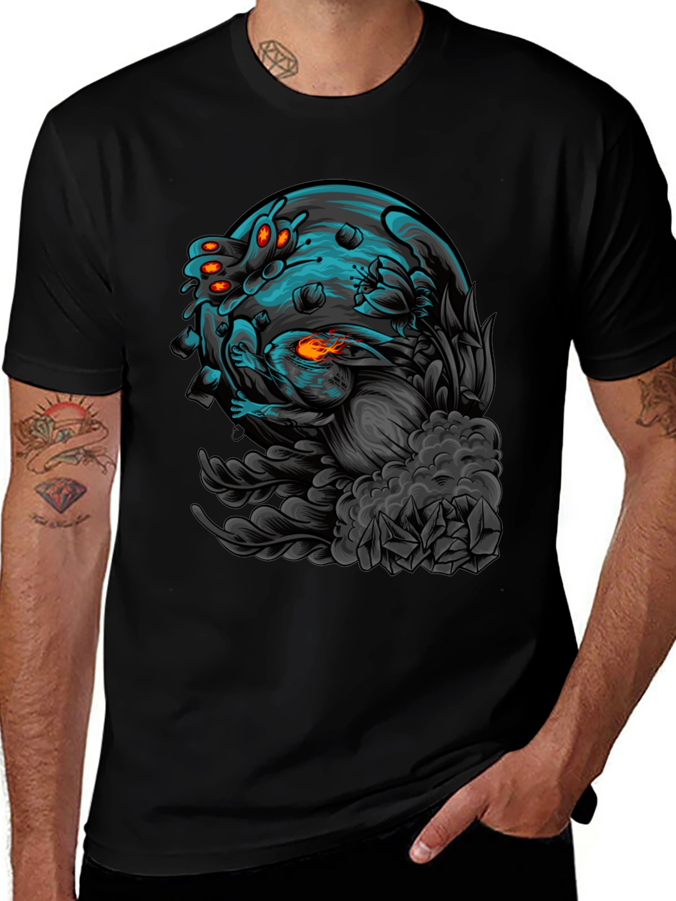Sci-Fi Lunar Rabbit T-Shirt
