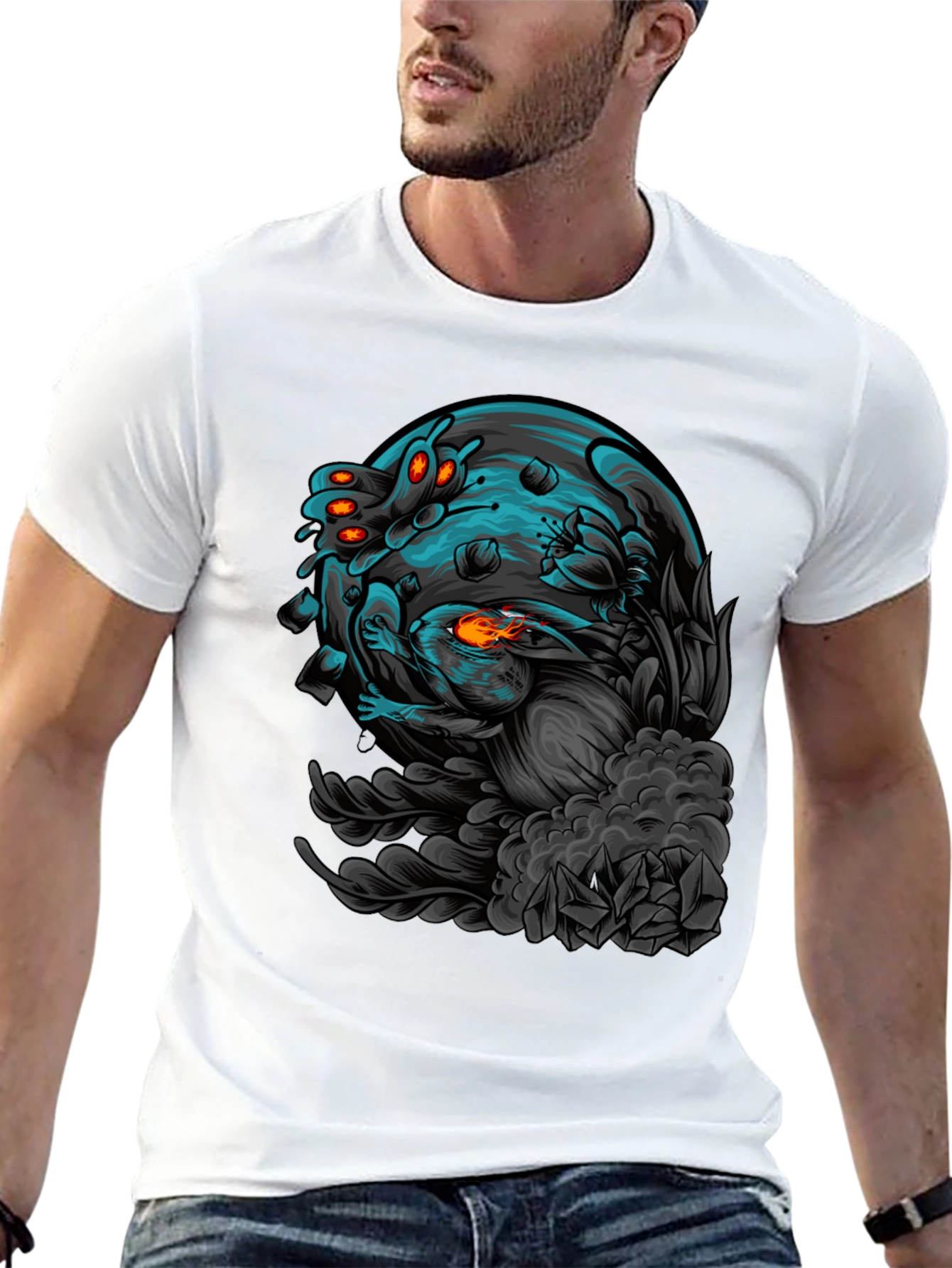 Sci-Fi Lunar Rabbit T-Shirt