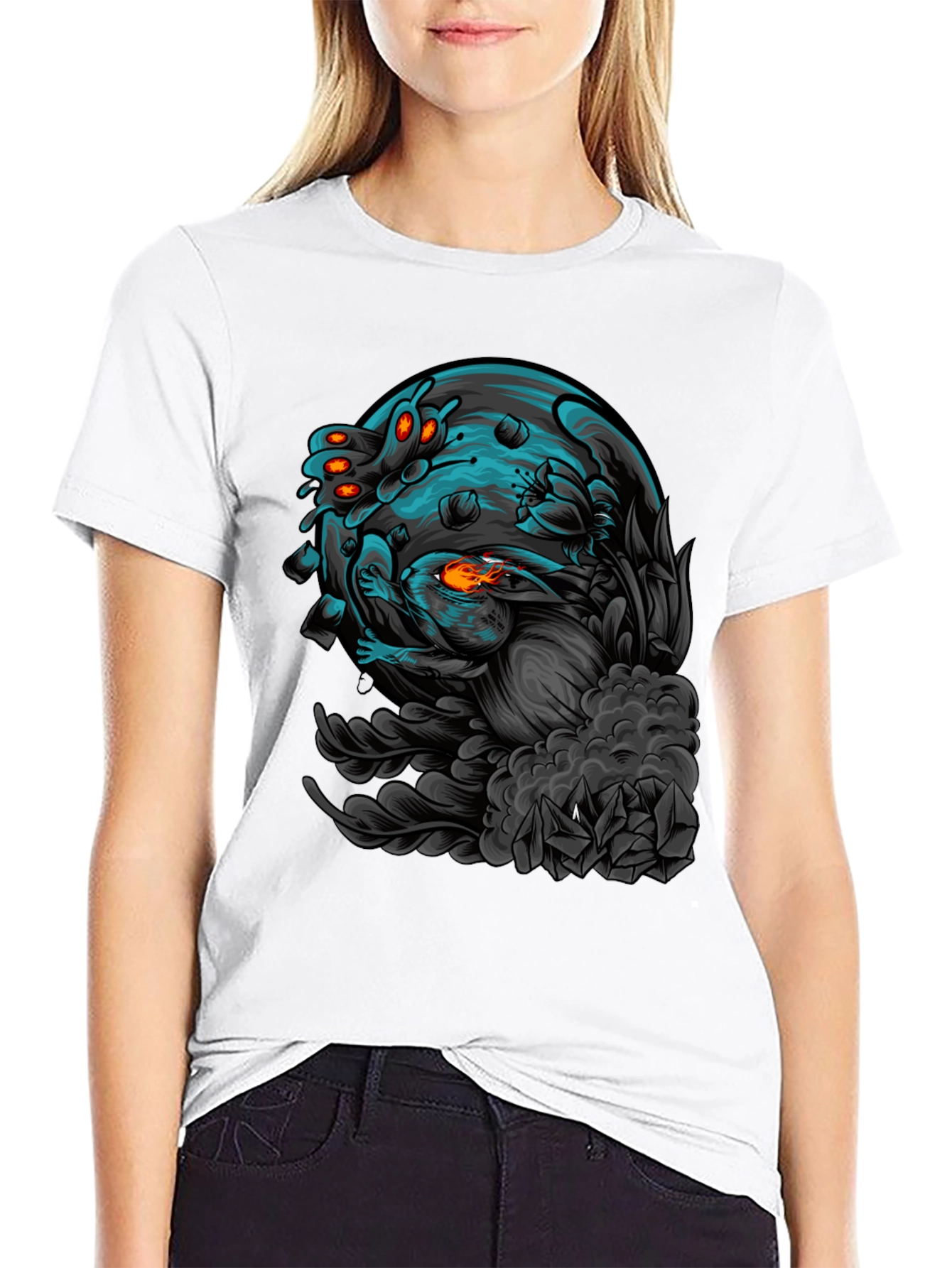 Sci-Fi Lunar Rabbit T-Shirt