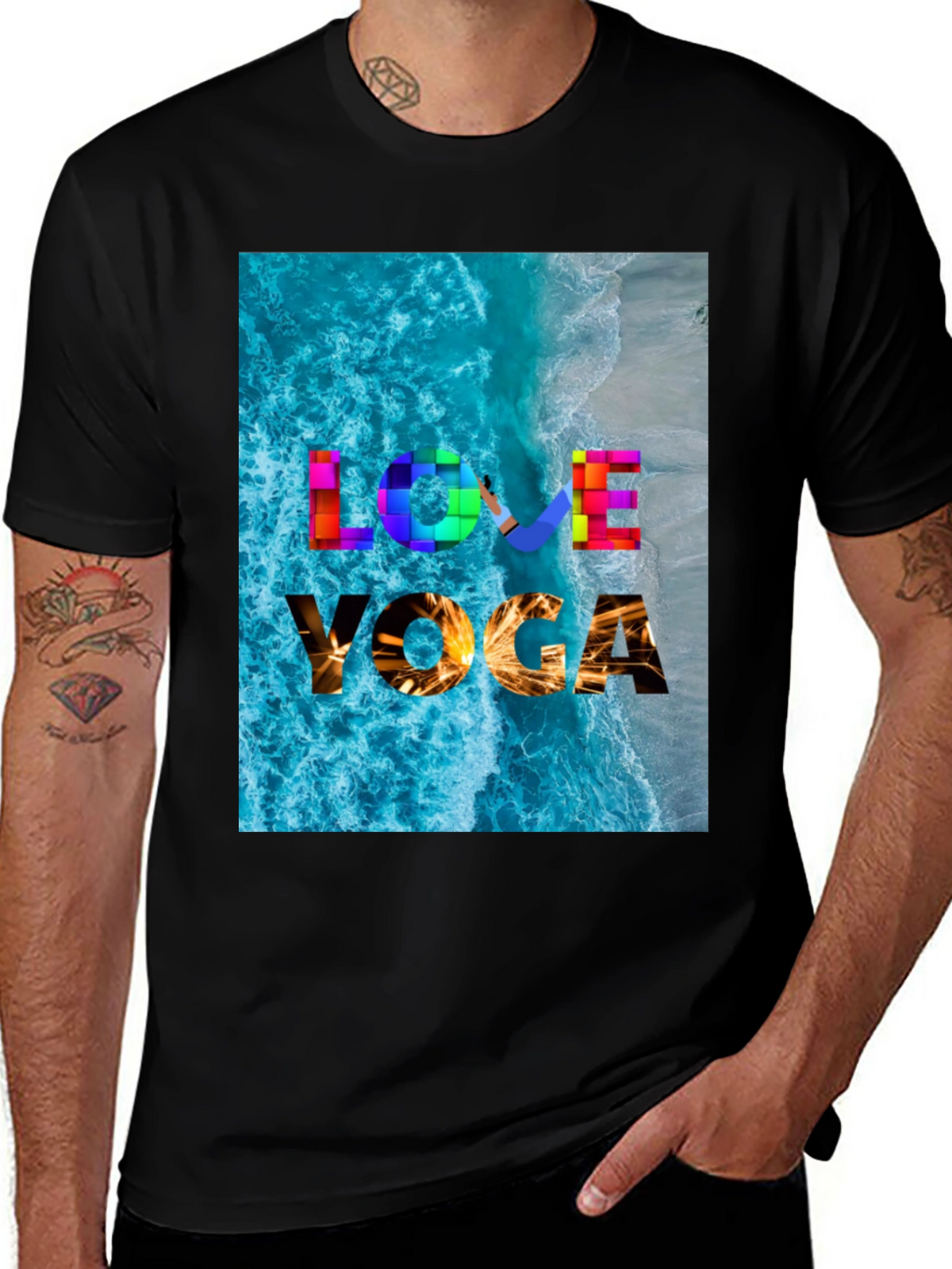 Love Yoga Beach T-Shirt