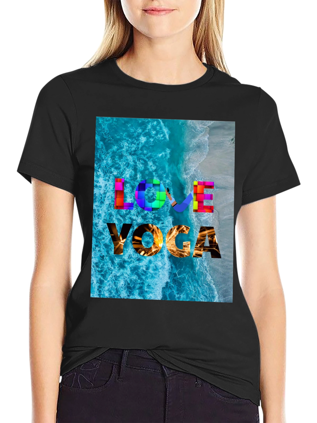 Love Yoga Beach T-Shirt
