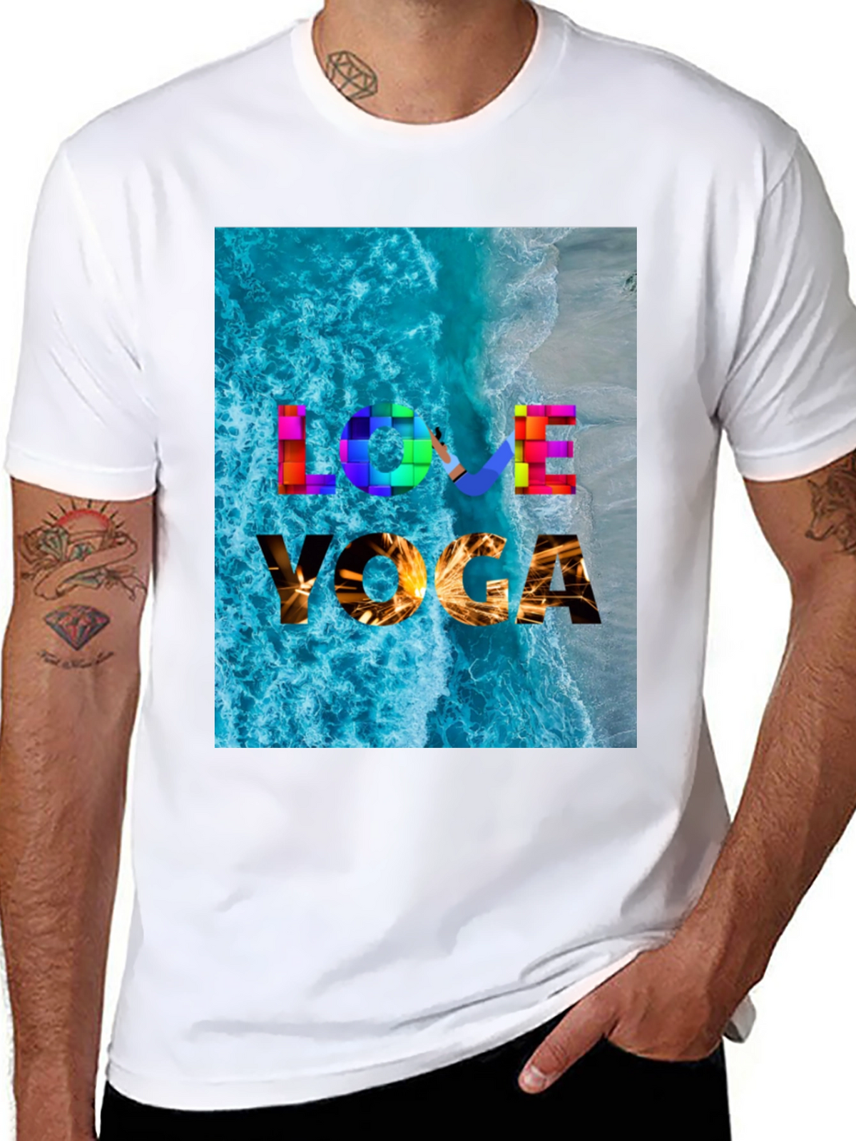 Love Yoga Beach T-Shirt