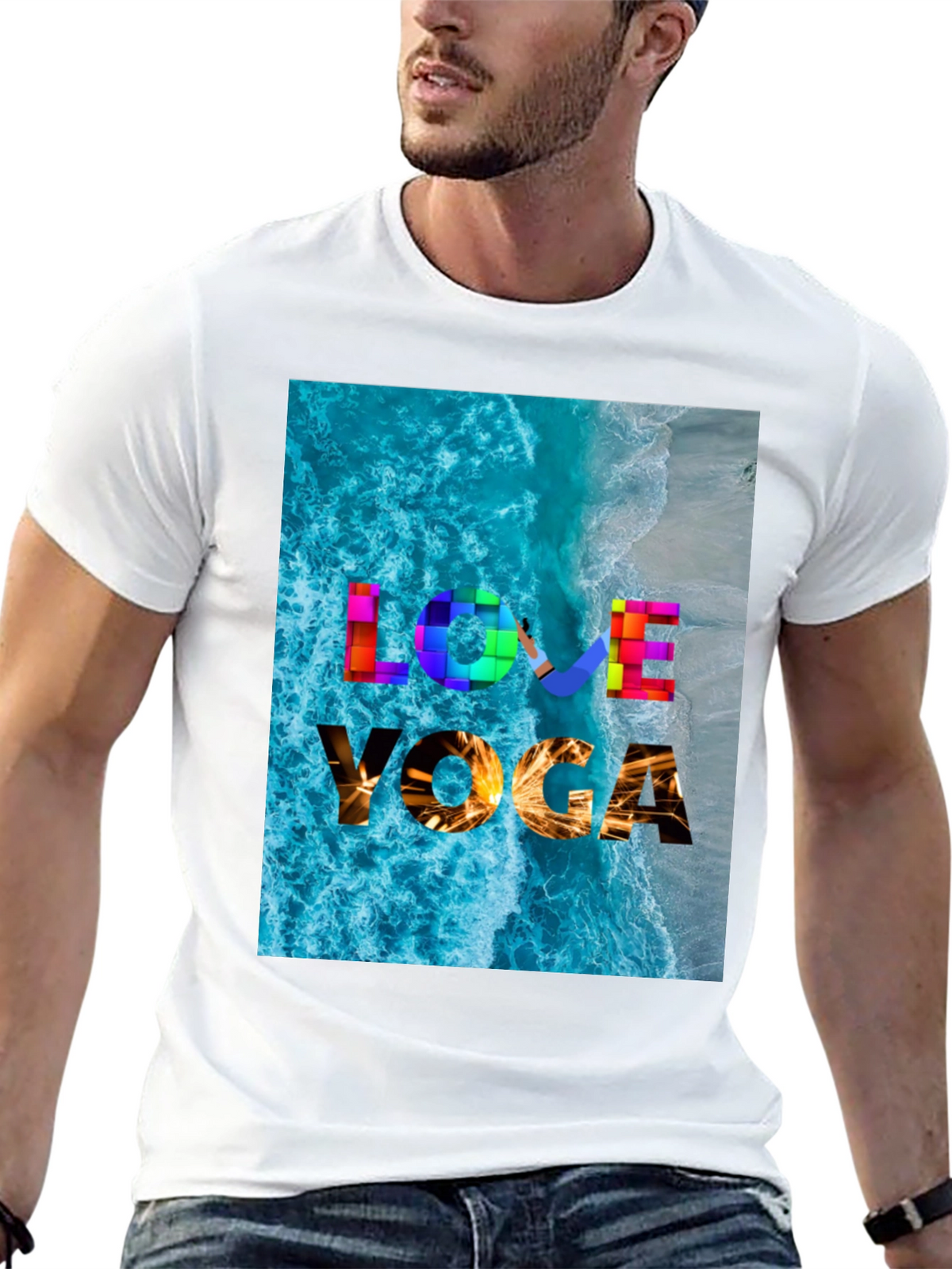 Love Yoga Beach T-Shirt