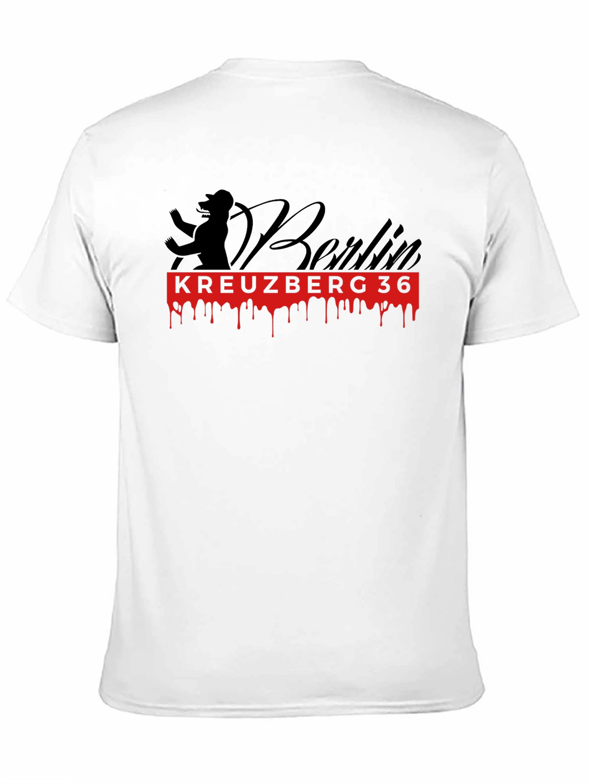 Berlin Kreuzberg 36 Graphic Tee - Black Cotton T-Shirt