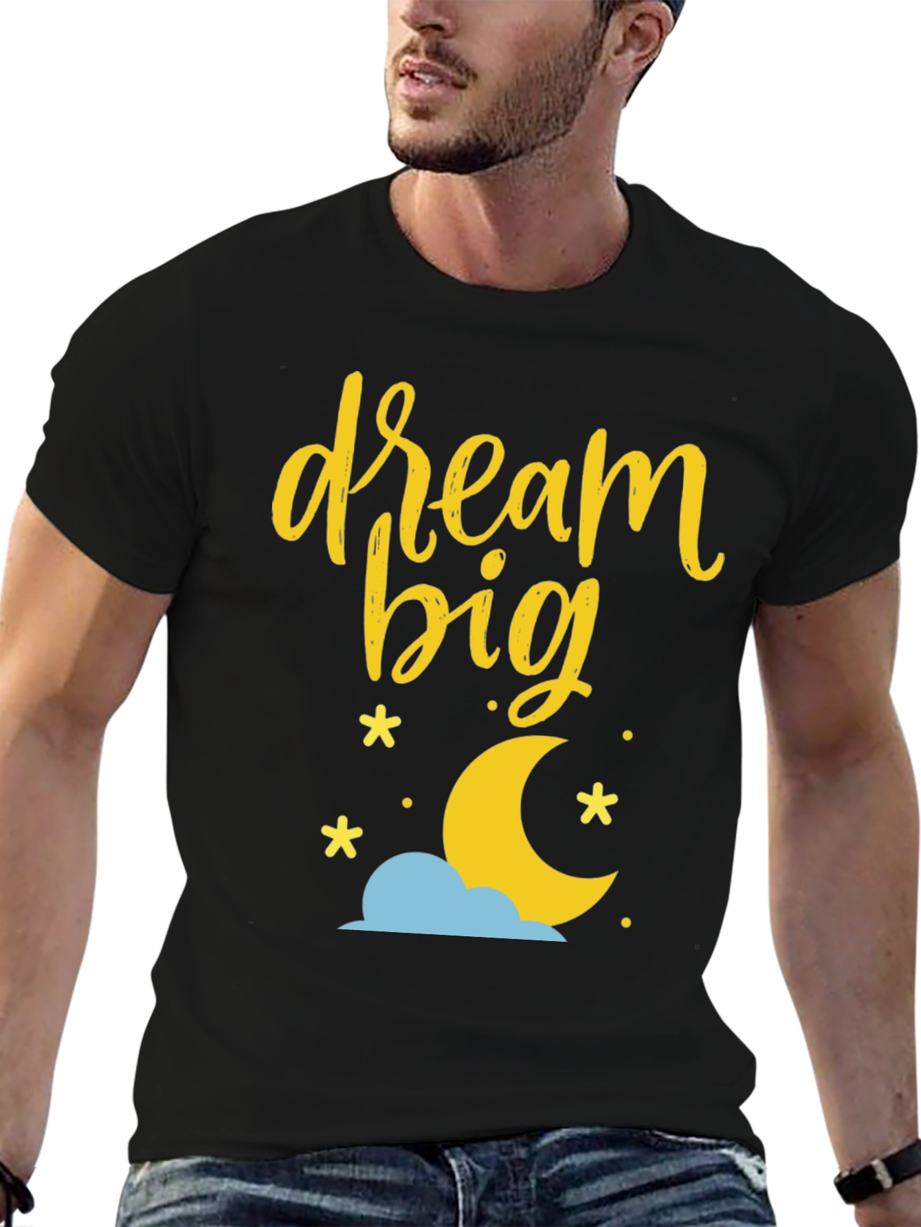Dream Big Graphic Tee - Black