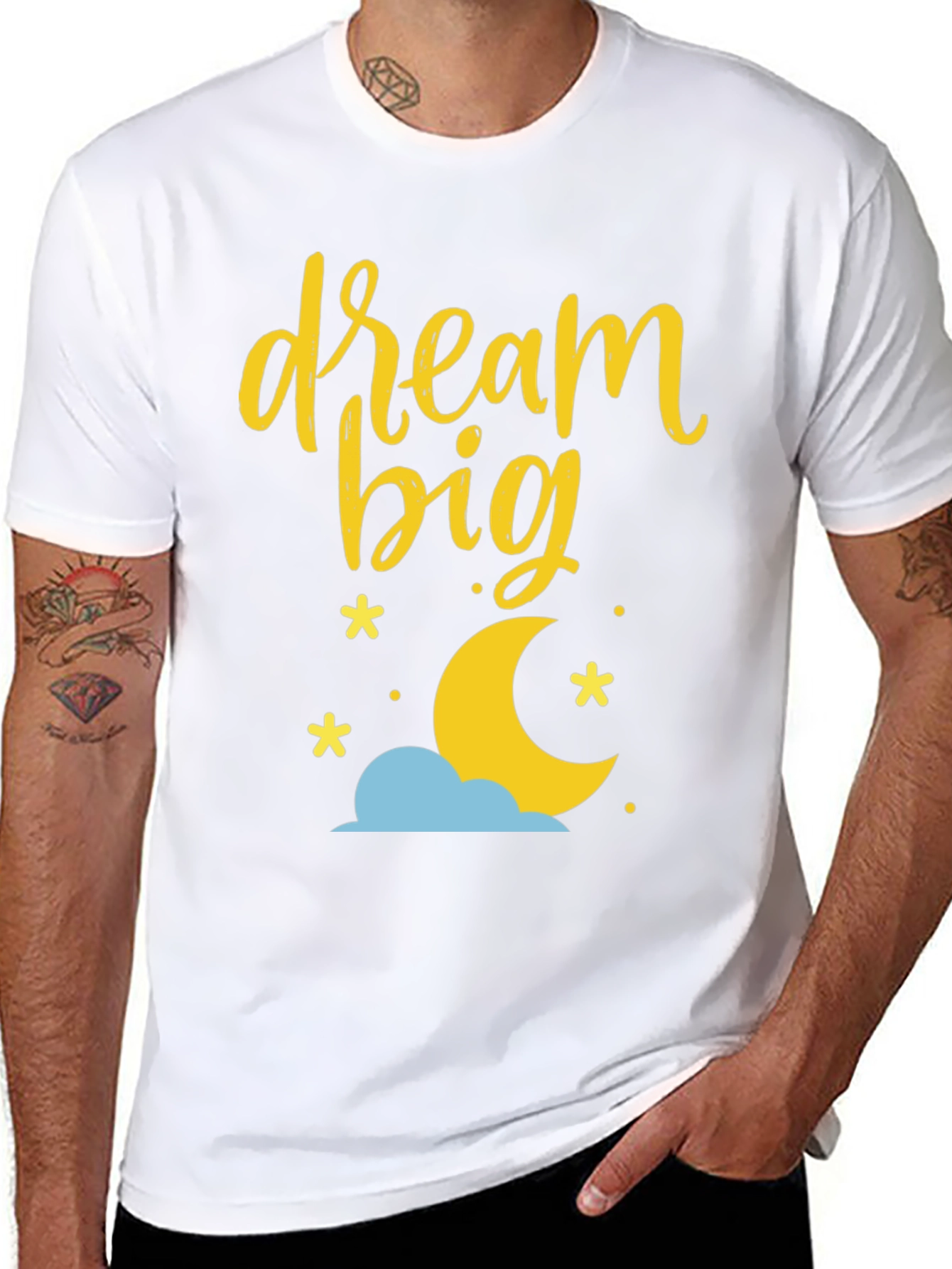 Dream Big Graphic Tee - Black