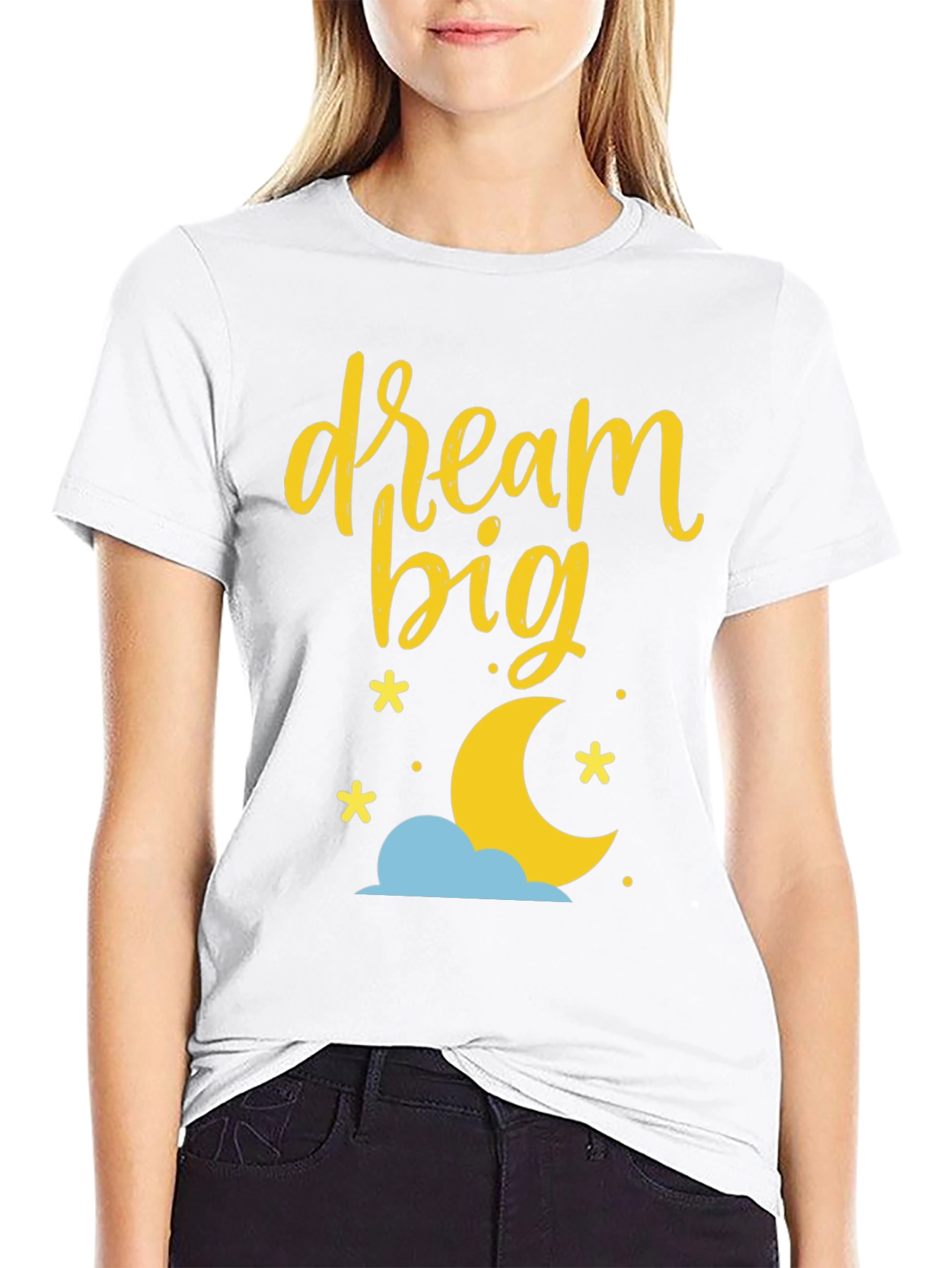 Dream Big Graphic Tee - Black