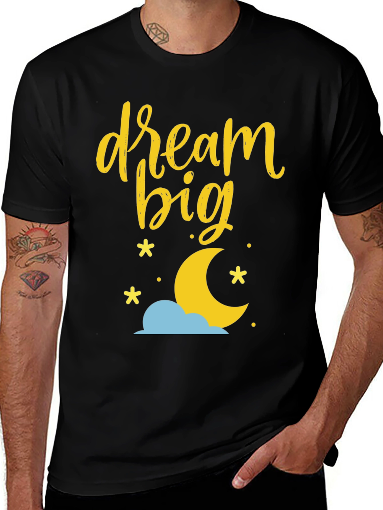 Dream Big Graphic Tee - Black