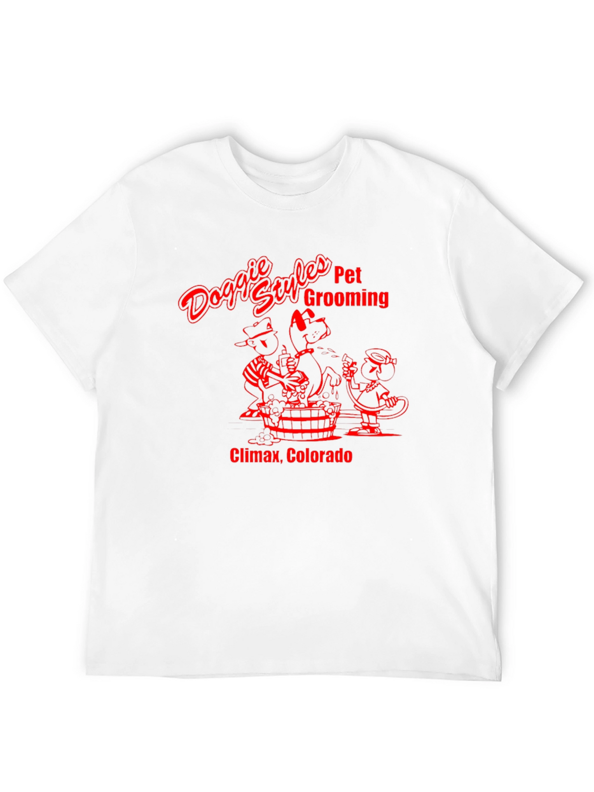 Doggie Styles Pet Grooming Black T-Shirt