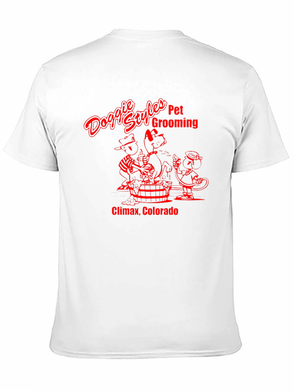 Doggie Styles Pet Grooming Black T-Shirt