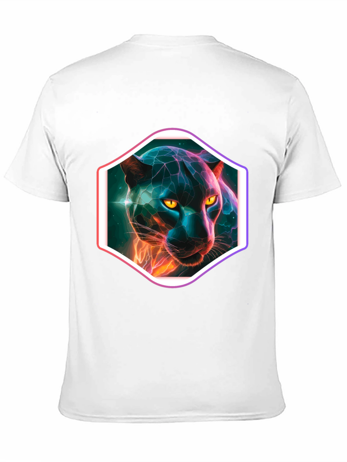 Neon Panther Graphic T-Shirt