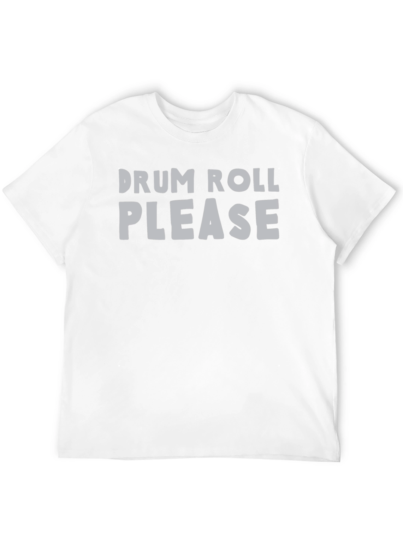 Drum Roll Please Graphic Tee - Black Cotton T-Shirt