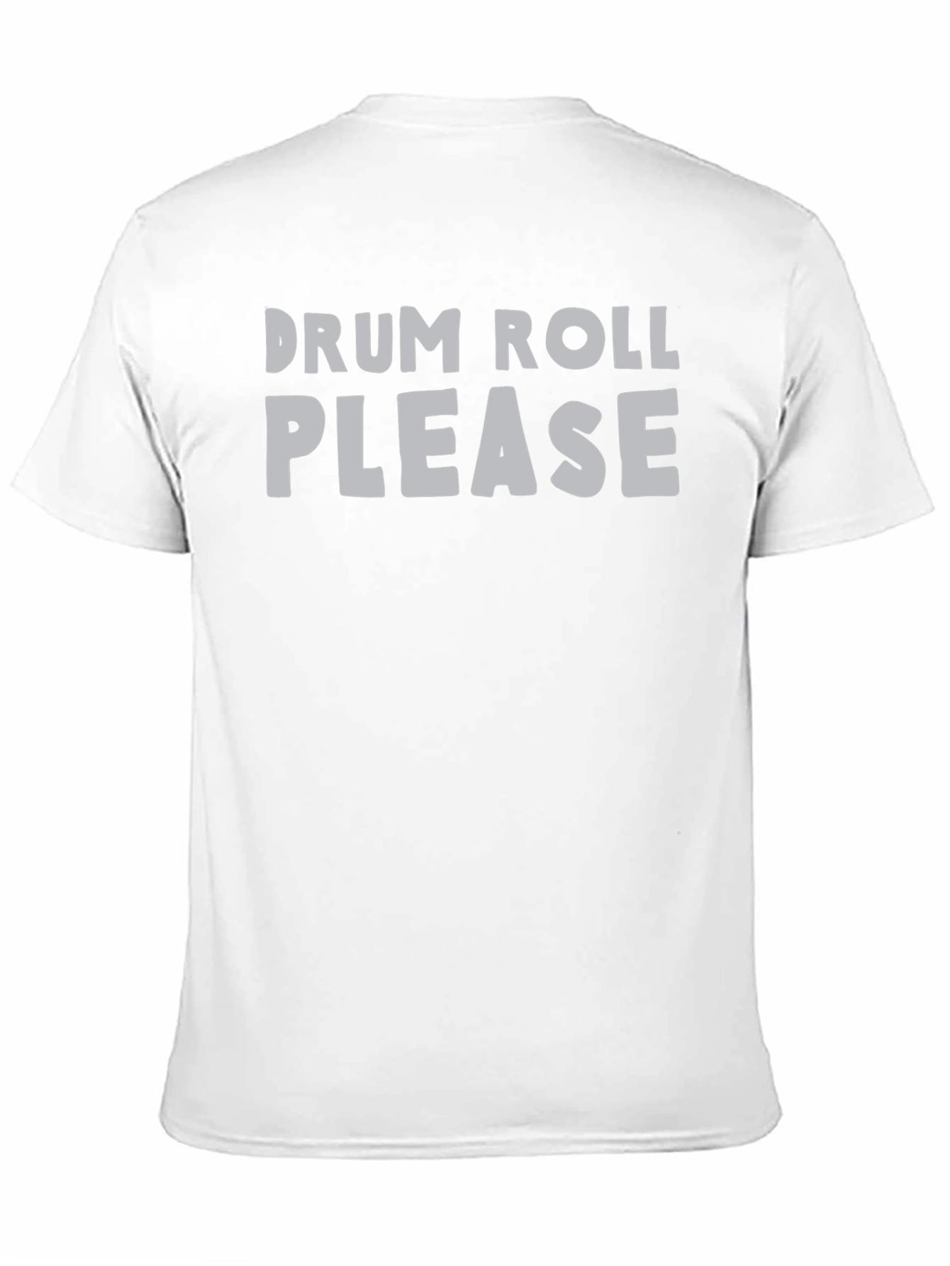 Drum Roll Please Graphic Tee - Black Cotton T-Shirt