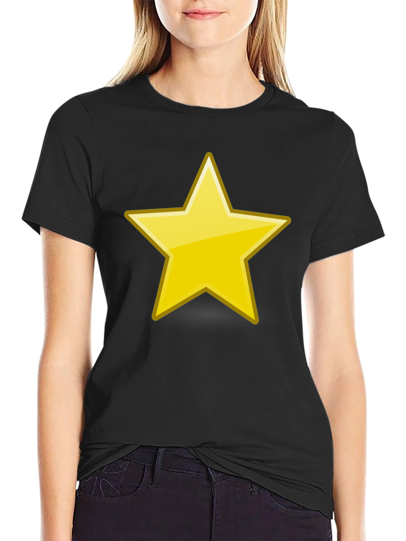 Bold Star Graphic Black T-Shirt