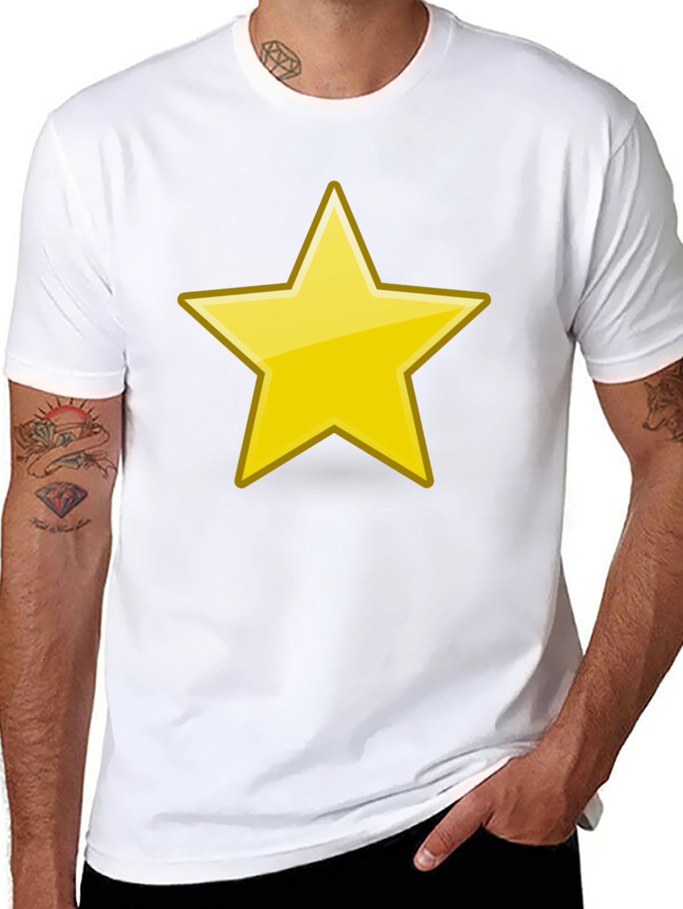 Bold Star Graphic Black T-Shirt