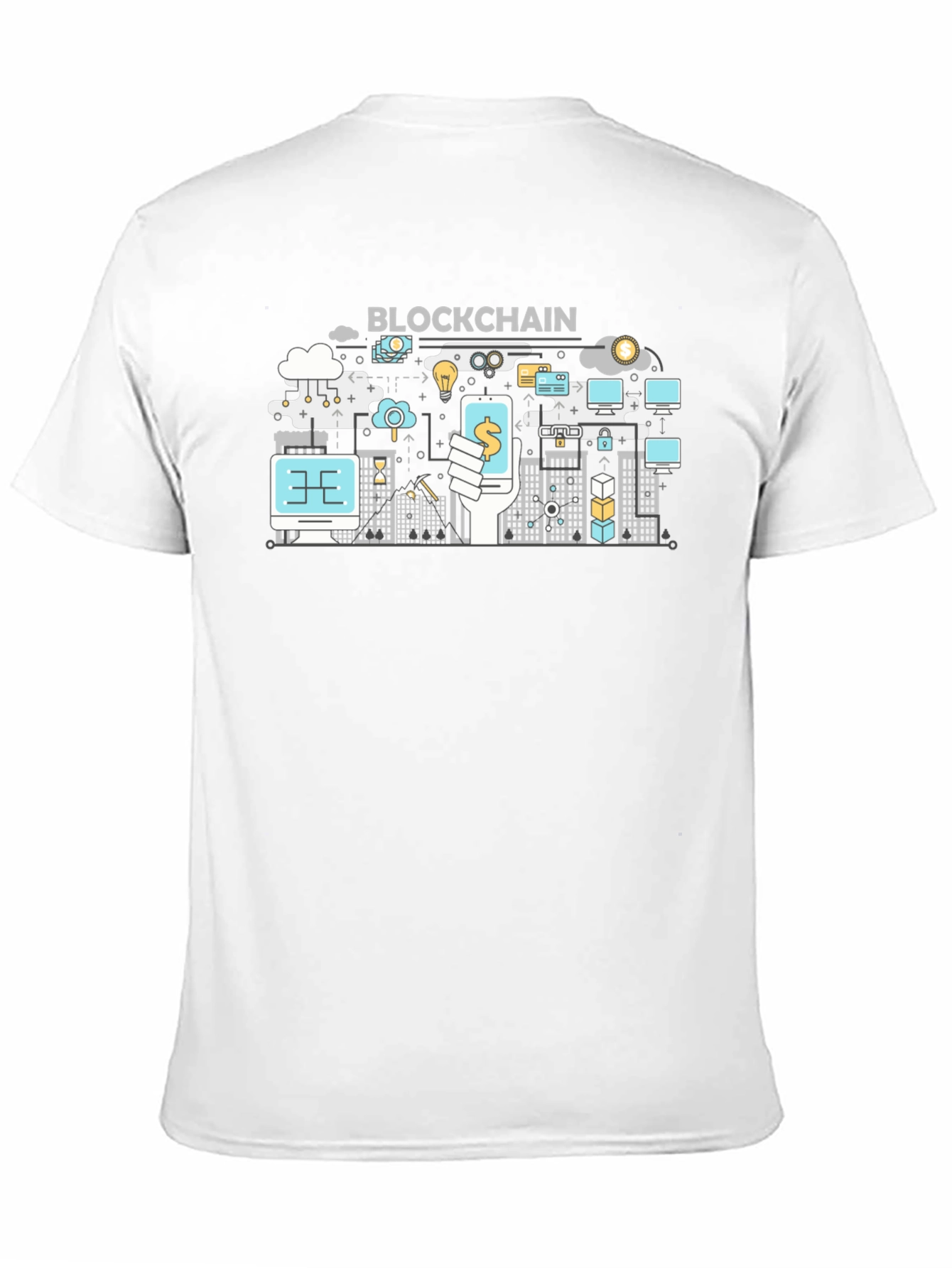 Blockchain Graphic Tee - Cryptocurrency Design