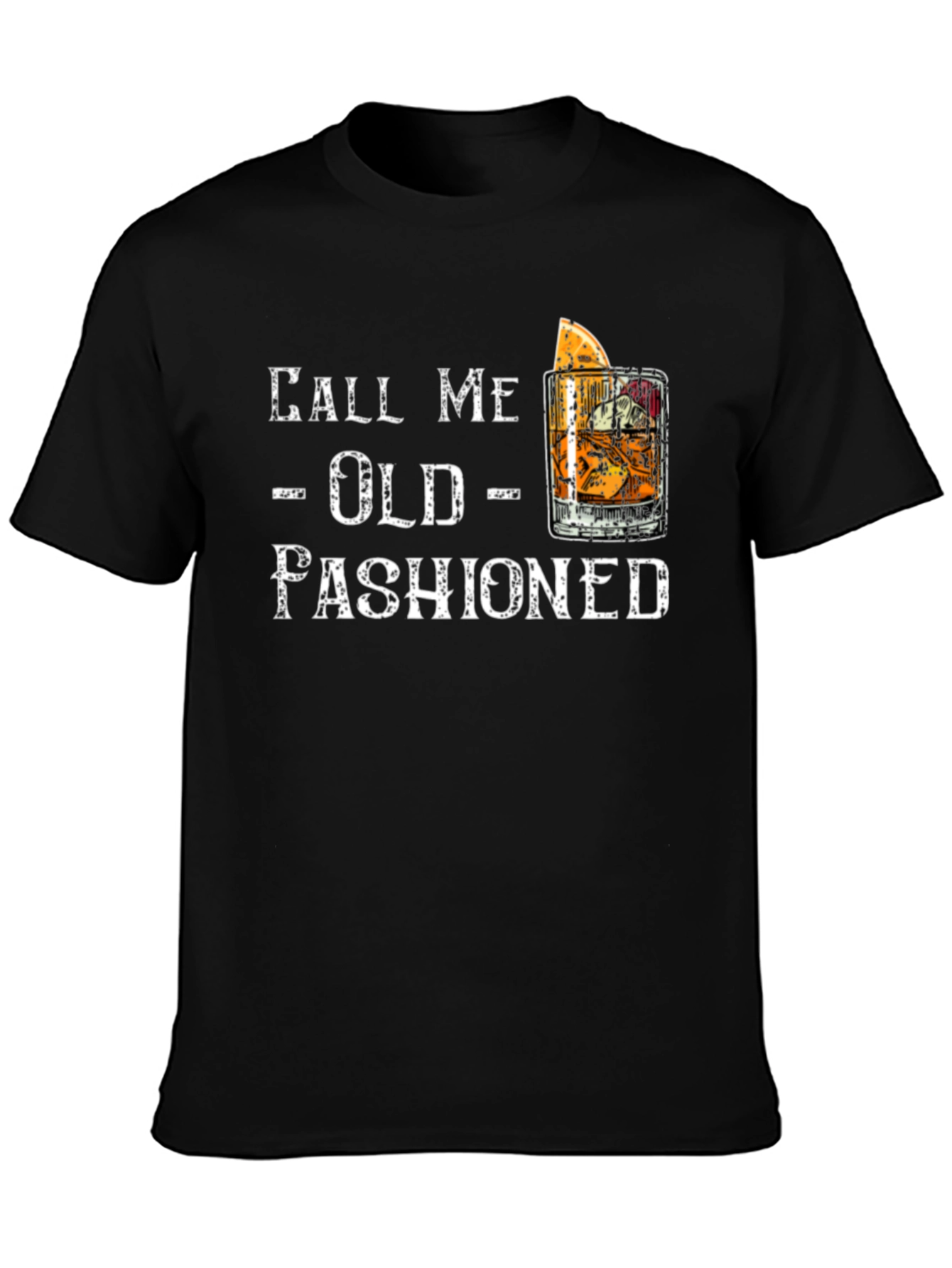 Call Me Old Fashioned Graphic Tee - Black