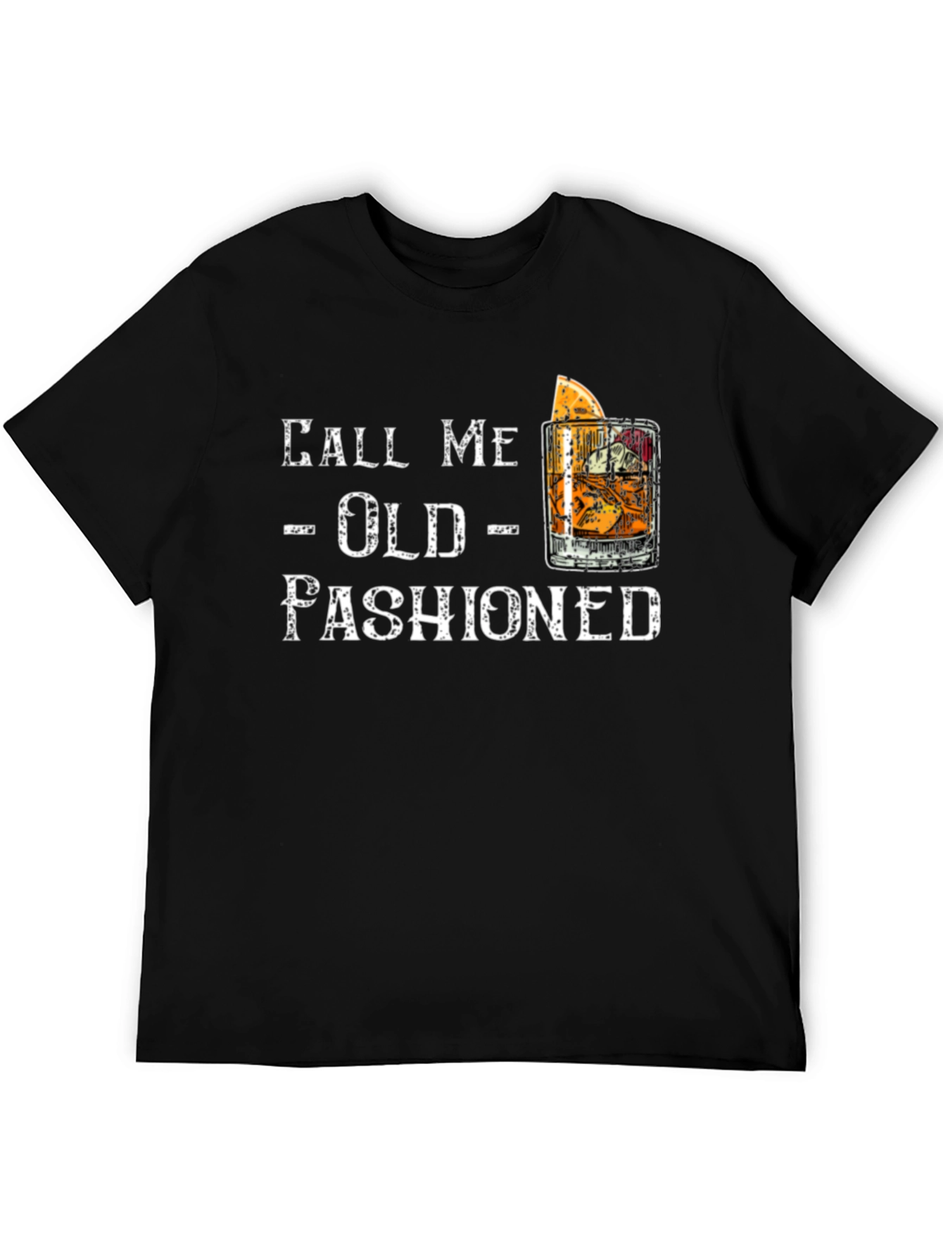 Call Me Old Fashioned Graphic Tee - Black