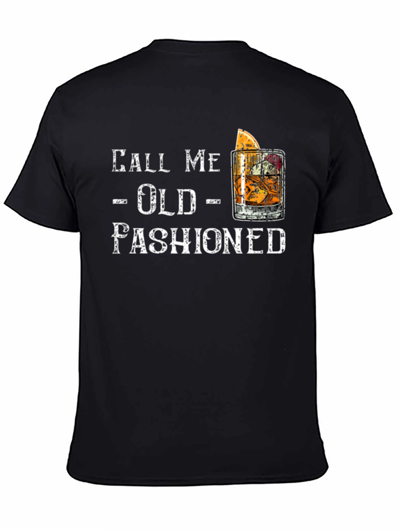 Call Me Old Fashioned Graphic Tee - Black