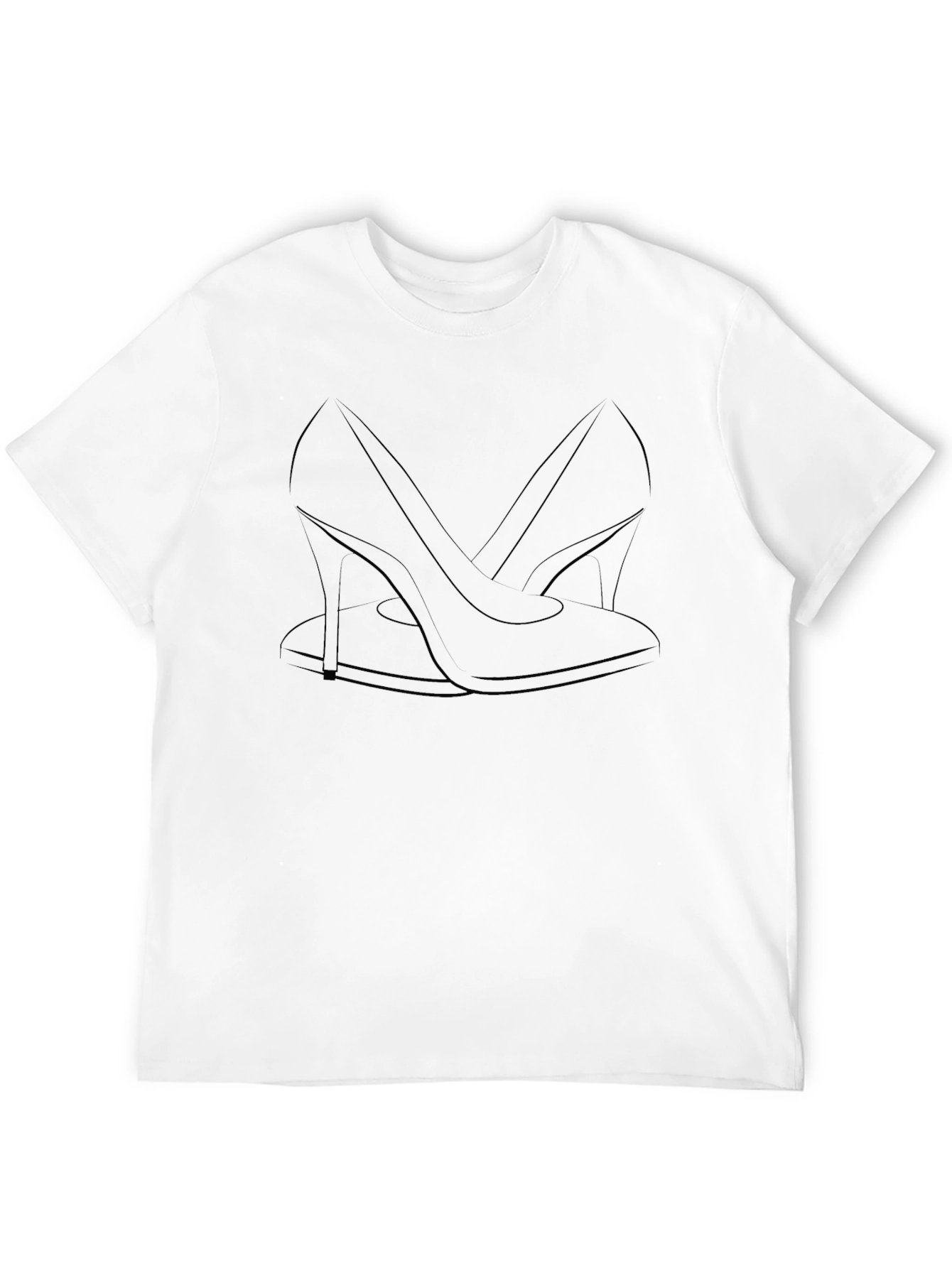 Elegant Heel Graphic Tee - Stylish Comfort