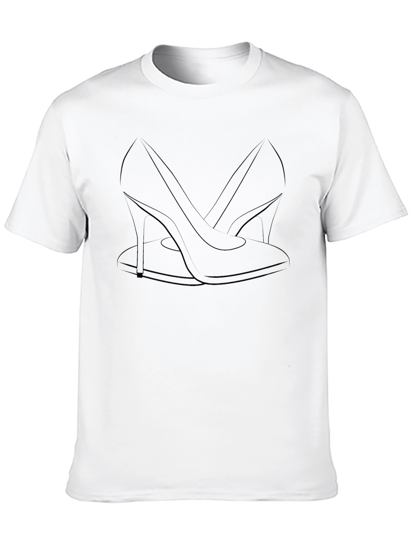 Elegant Heel Graphic Tee - Stylish Comfort