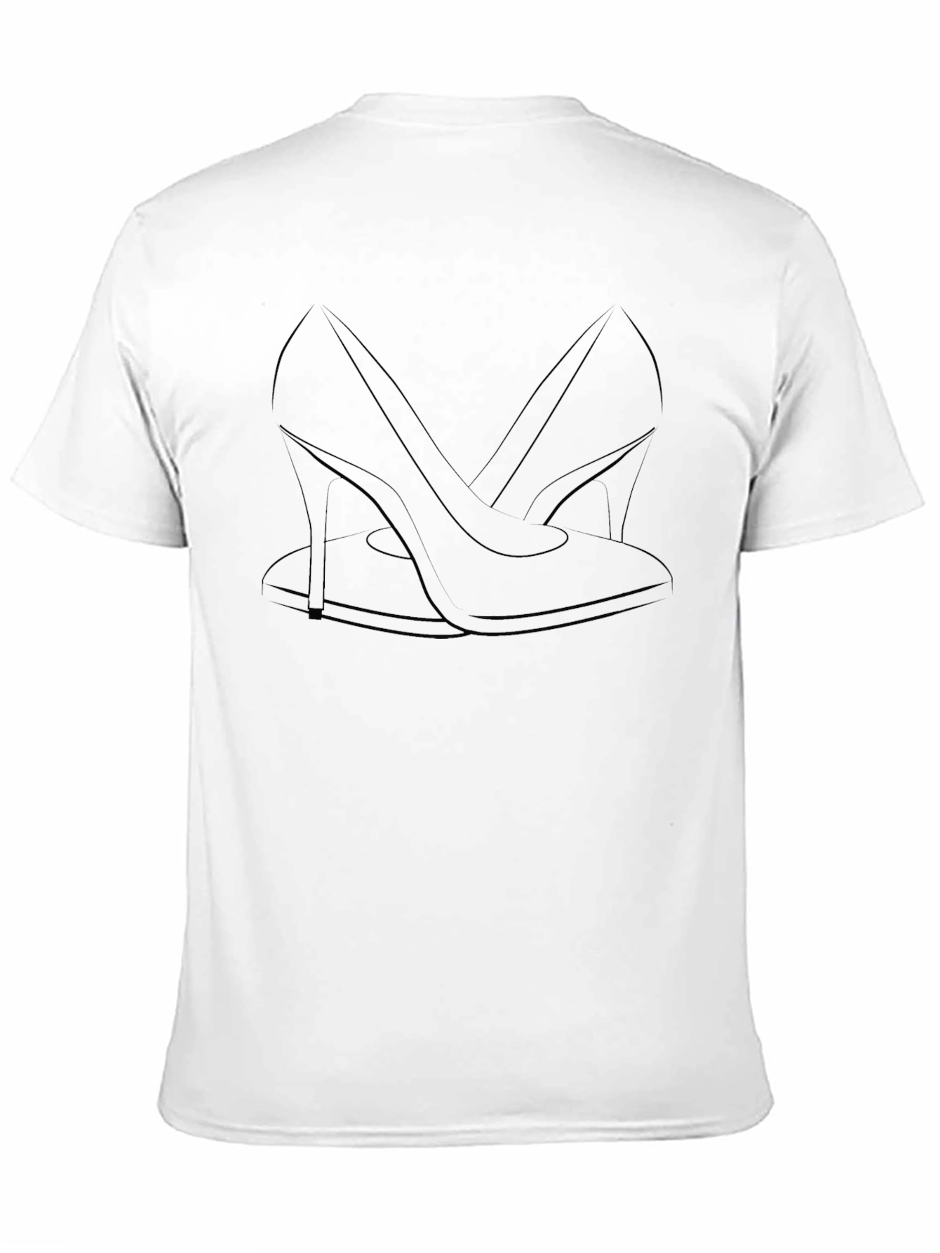 Elegant Heel Graphic Tee - Stylish Comfort
