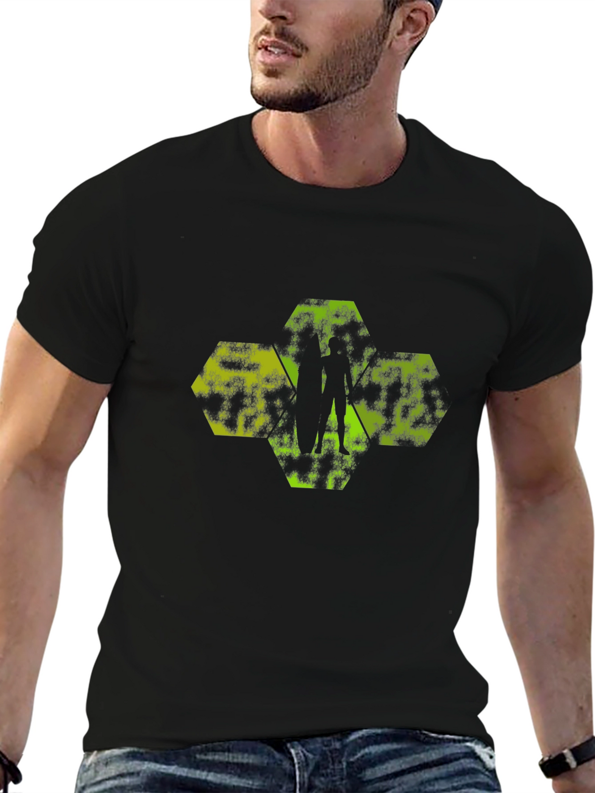 Geometric Silhouette Tee - Modern Graphic Print