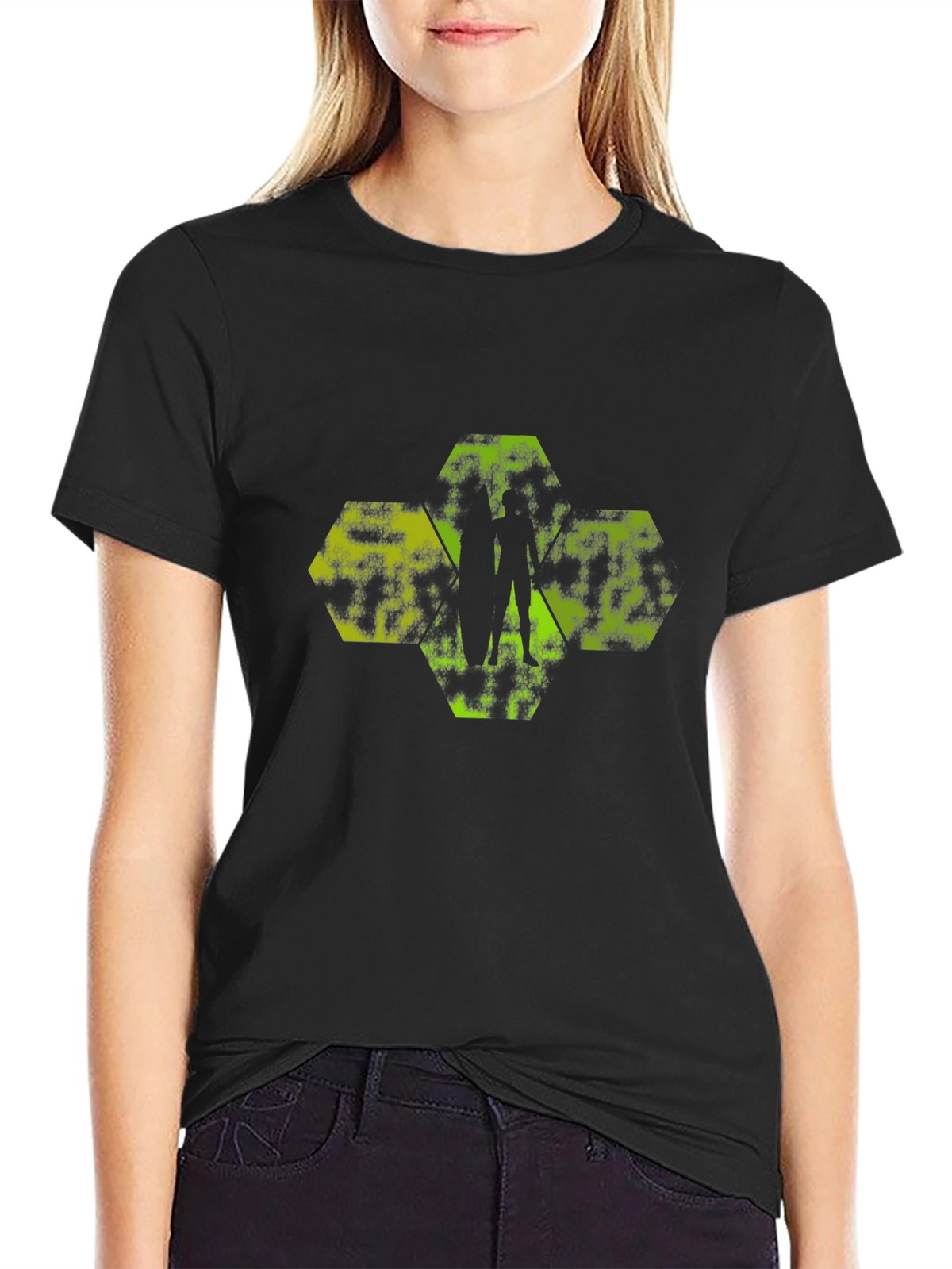 Geometric Silhouette Tee - Modern Graphic Print