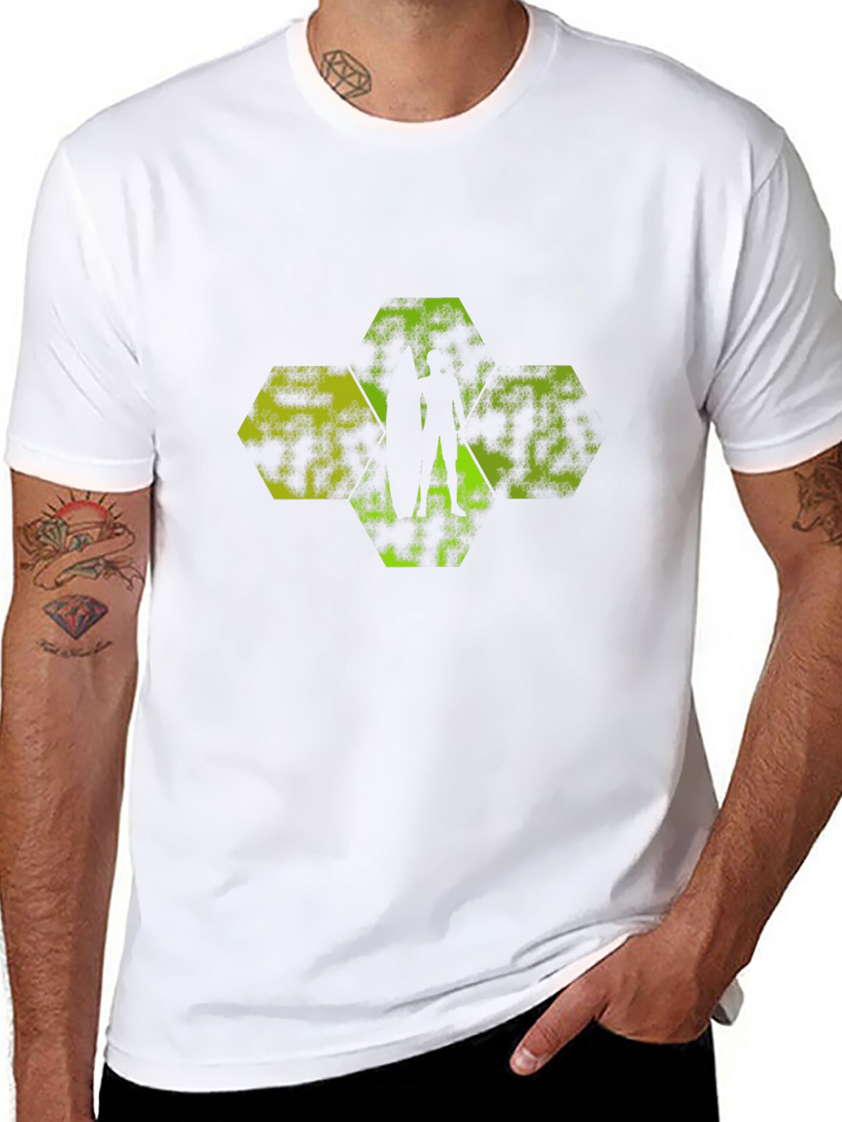 Geometric Silhouette Tee - Modern Graphic Print