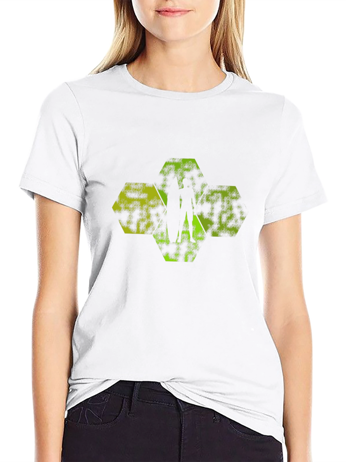 Geometric Silhouette Tee - Modern Graphic Print