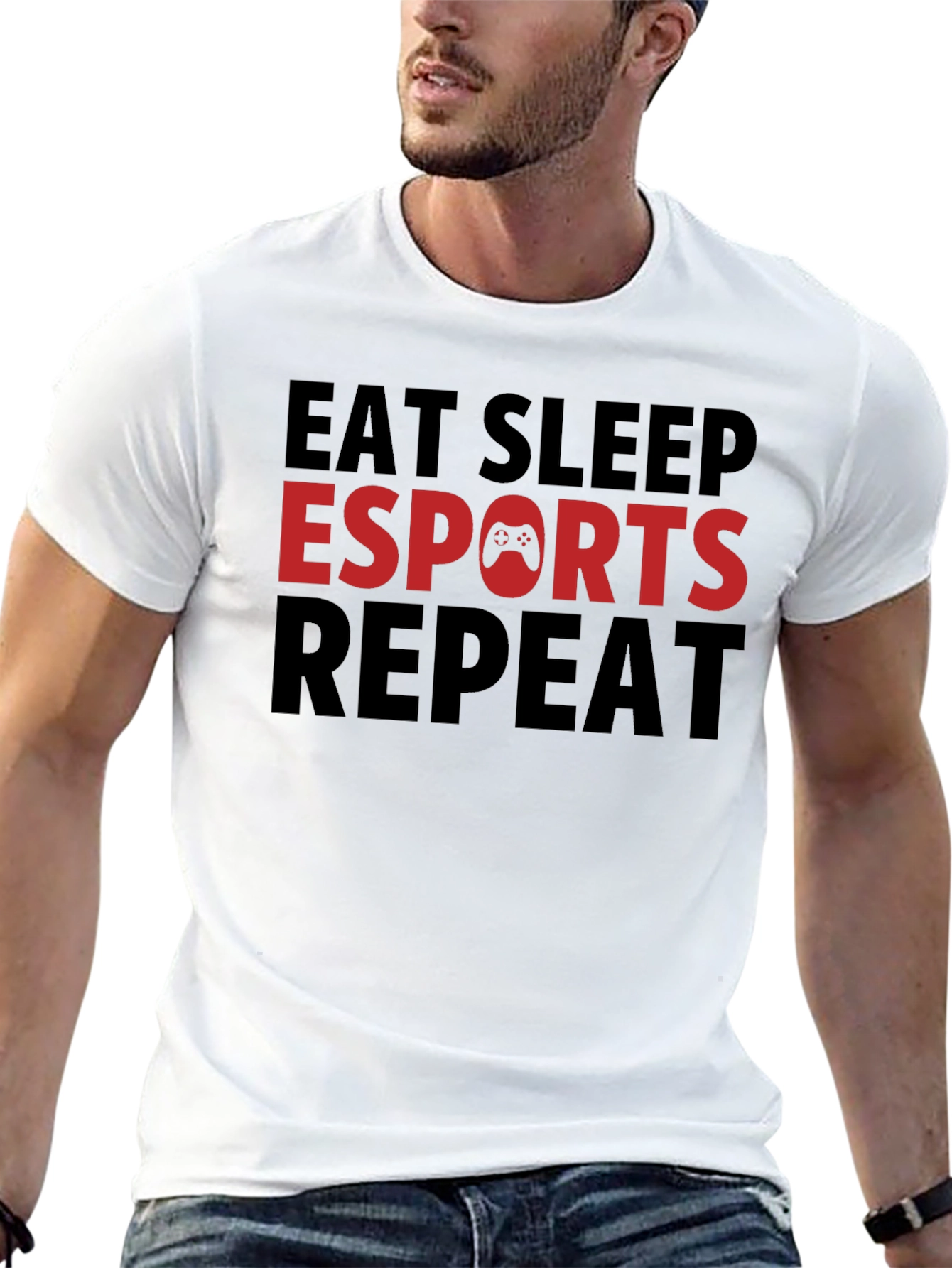 Eat Sleep Esports Repeat T-Shirt Gaming Tee