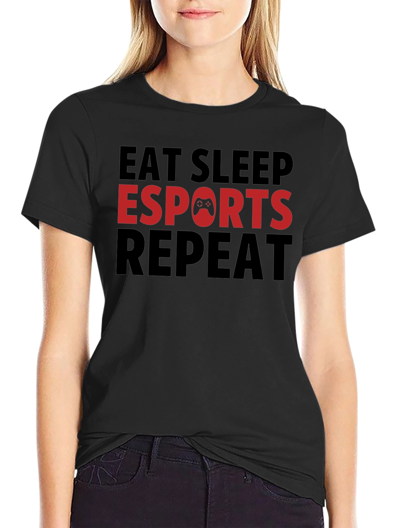 Eat Sleep Esports Repeat T-Shirt Gaming Tee