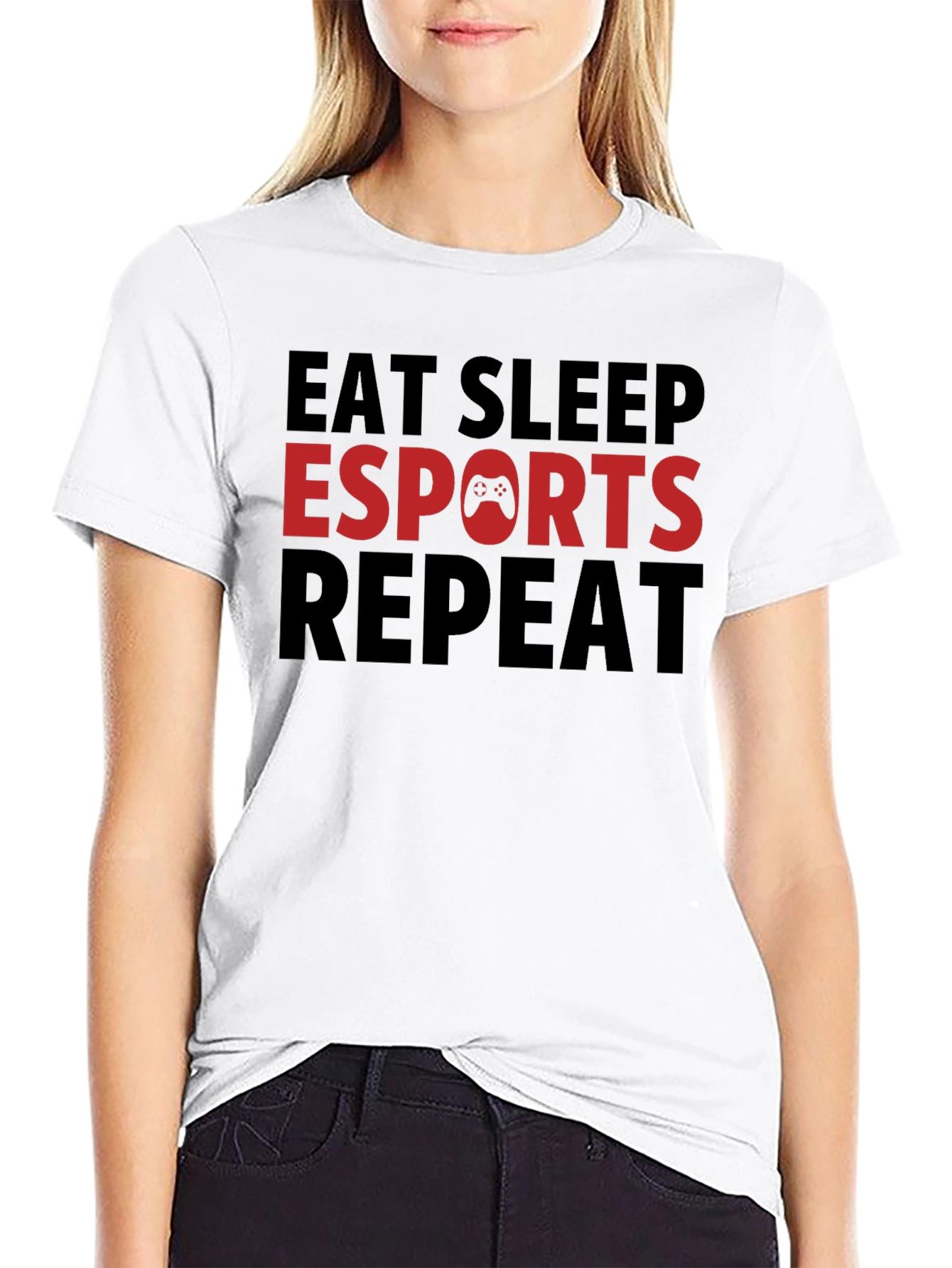 Eat Sleep Esports Repeat T-Shirt Gaming Tee